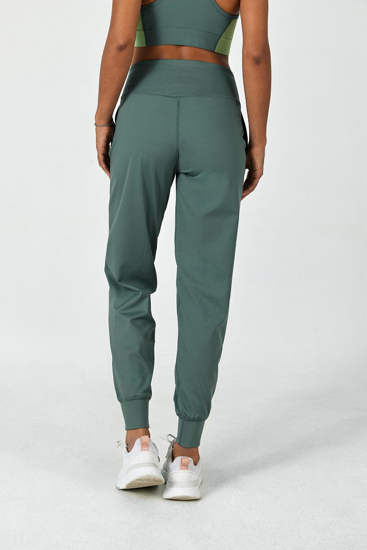 FlexEase™ High Rise Cozy Jogger Pants for Women - Soft Stretchy Lounge Pants in Light Teal | Perfect for Yoga, Running Errands & Relaxing at Home