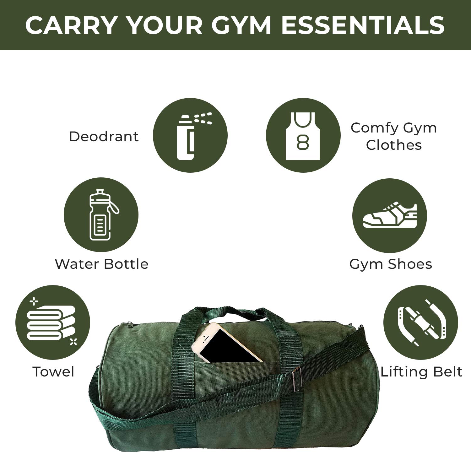 ImpecGear Round Duffel Bag for Team Sports Equipment - Waterproof Travel Gym Bag with Shoulder Strap - Perfect for Soccer, Basketball, Yoga & Workout Gear Storage - Great for Travel, Gym, Sports Practice & Weekend Getaways