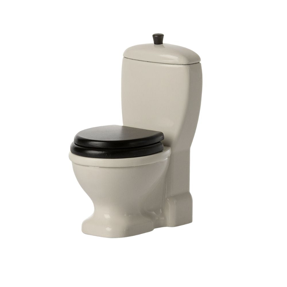 Maileg Miniature Mouse Toilet - Adorable Dollhouse Bathroom Accessory for Kids Pretend Play & Collectible Display