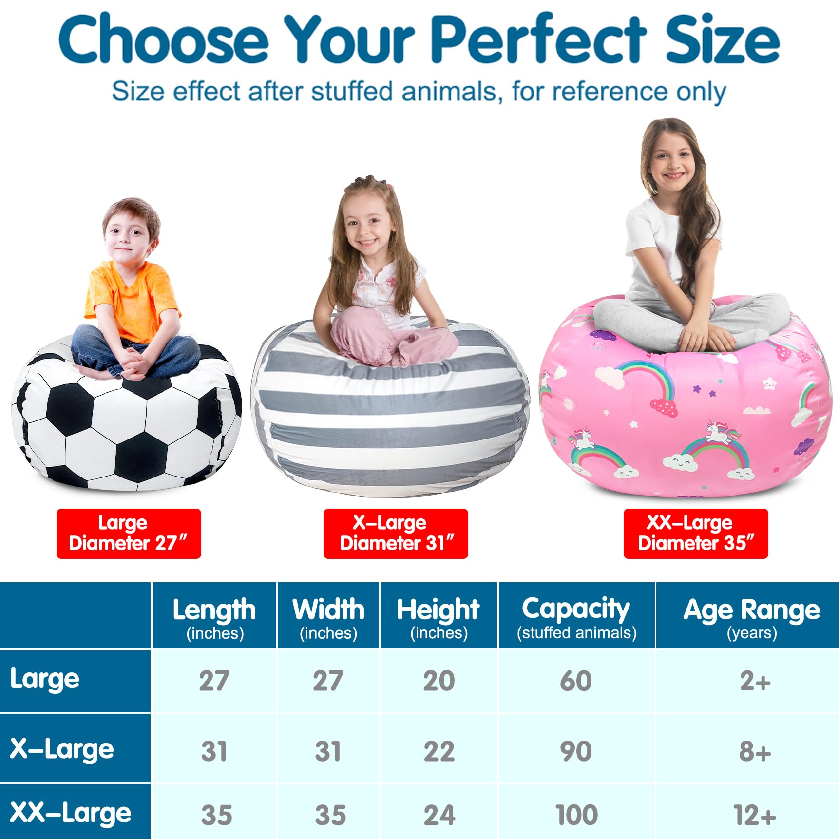Lukeight Dinosaur Stuffed Animal Storage Bean Bag Chair Cover - Large Plush Toy Organizer for Kids' Rooms, Toddler Playroom Decor (Dinosaur Blush) - Perfect for Playtime, Reading Nook & Bedroom Storage Solution