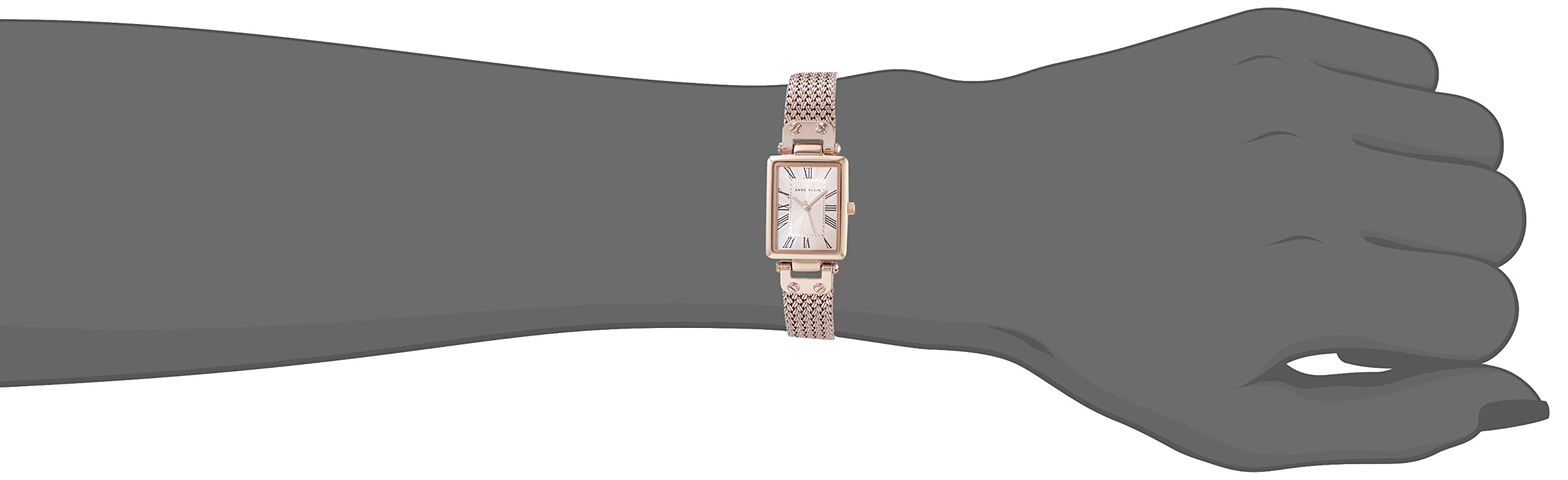 Anne Klein Women's Elegant Mesh Bracelet Watch - Gold-Tone Stainless Steel, Water Resistant, Perfect for Office, Party & Everyday Wear