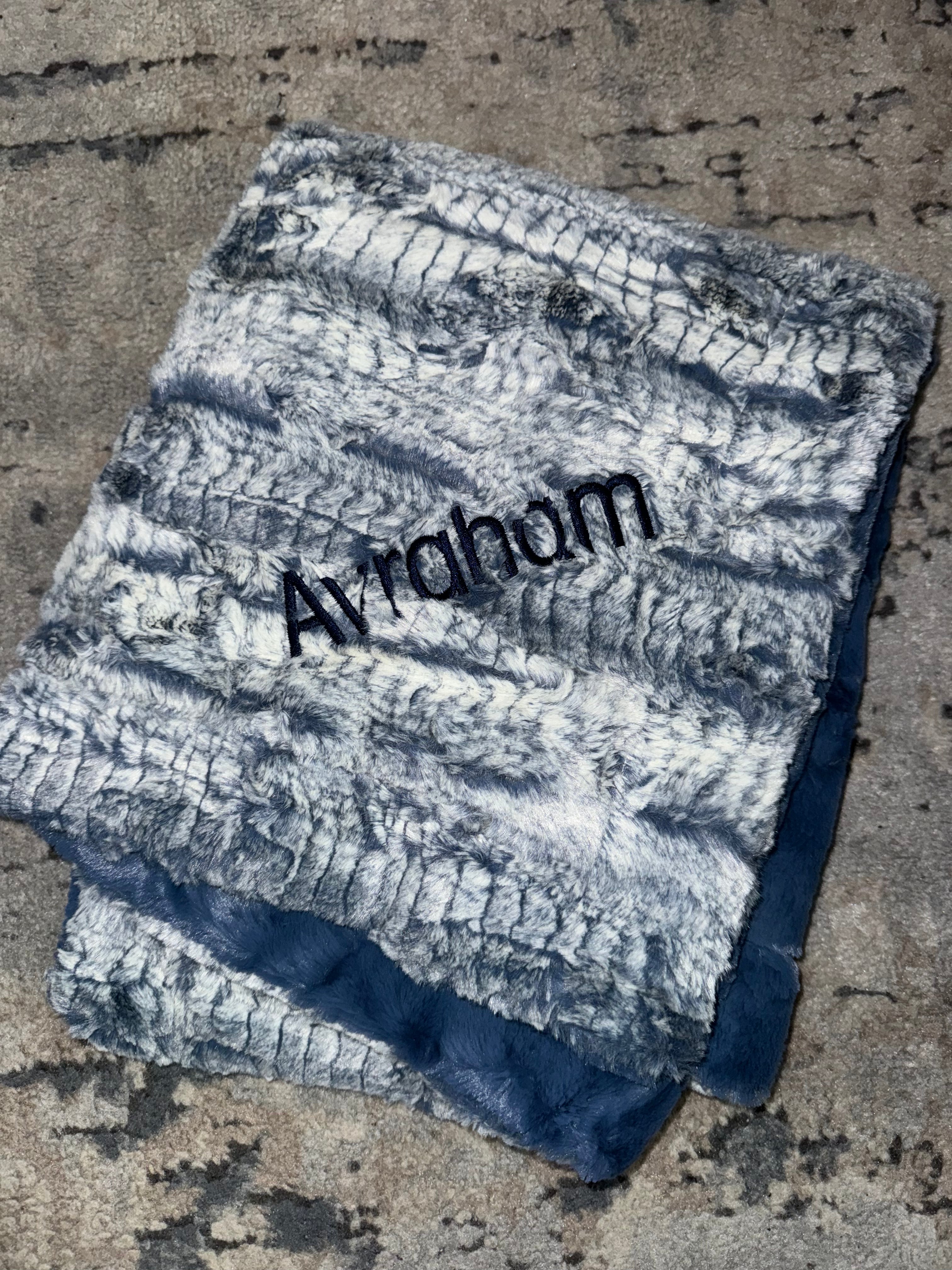 Zandino Mason Jeans Minky Blanket - Ultra Soft Plush Fleece Throw for Adults & Kids - Cozy Couch, Bed, Nursery Blanket - Perfect for Lounging, Gifts & Home Decor