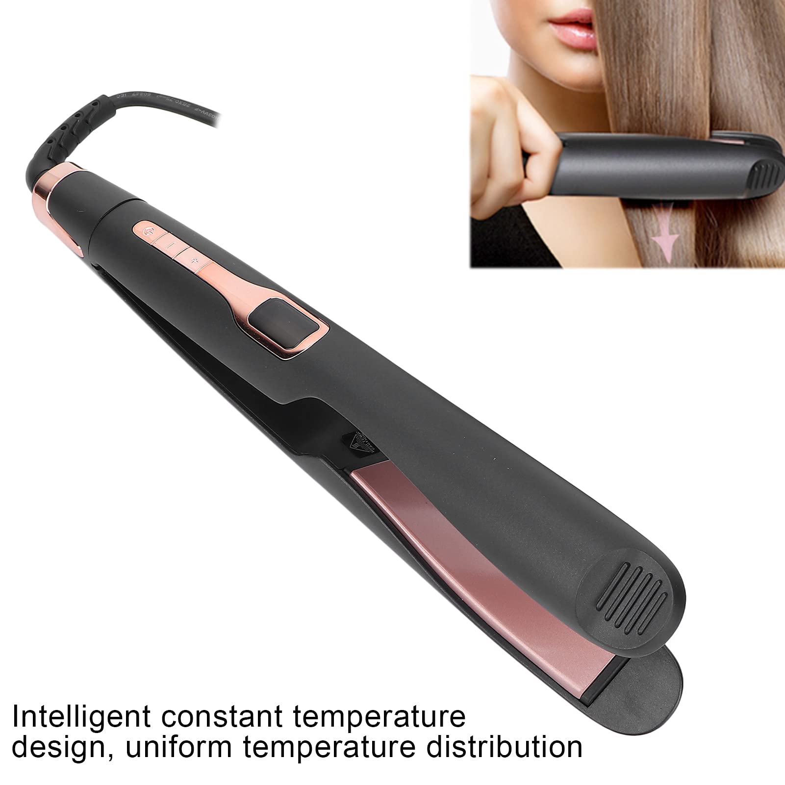 Professional Dual-Purpose Hair Straightener & Curler - Fast Heating, Constant Temperature Styling Iron for Salon & Home Use - Perfect for Smoothing, Curling & Styling Hair Daily