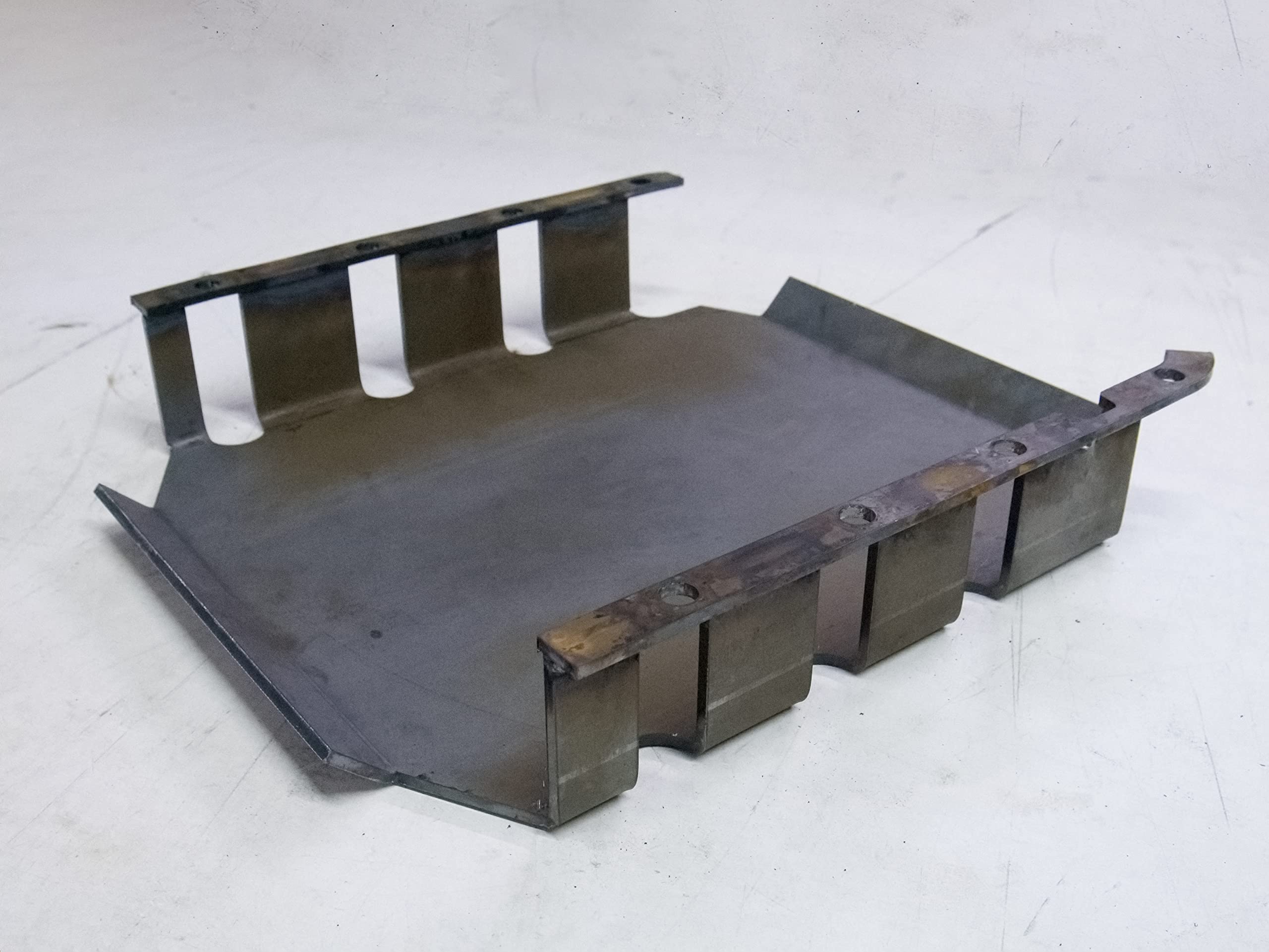 700R4/4L60 Transmission Pan Skid Plate - Heavy Duty Raw Steel Off-Road Protection for Chevy, GMC Trucks & SUVs - Trail Riding, Rock Crawling, Overlanding Adventure