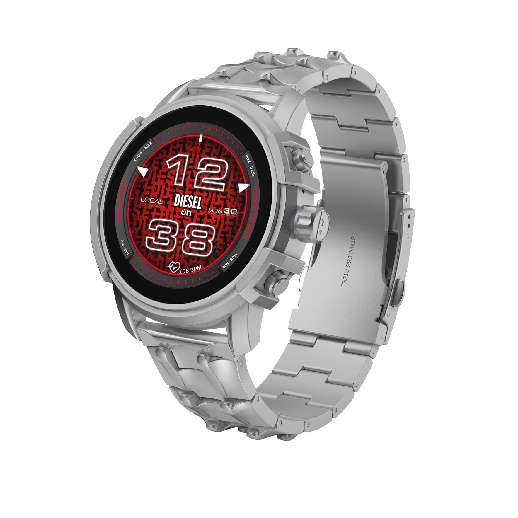 Diesel Griffed Gen 6 Smartwatch with Alexa Built-In - Heart Rate & Blood Oxygen Monitor, GPS Tracking, Fitness Activity Tracker, Speaker & Smart Notifications for iPhone & Android - Perfect for Workouts, Running & Daily Health Monitoring