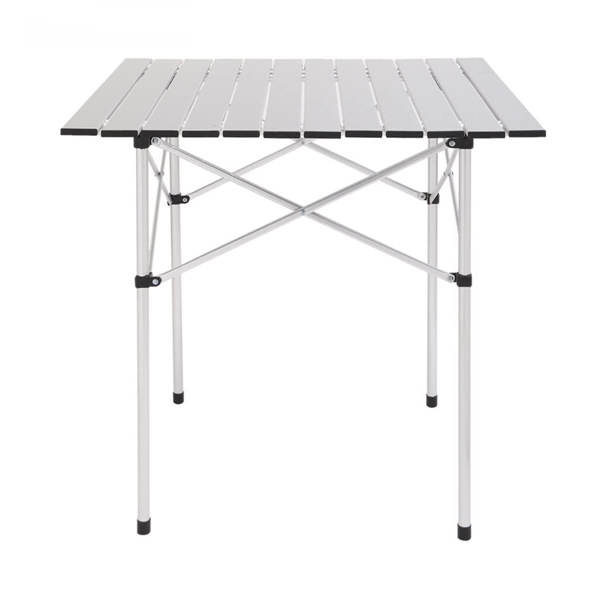 70x70x70cm Portable Square Folding Camping Table - Lightweight Outdoor Picnic Table for Camping, Beach, BBQ, Backyard & Tailgating Parties