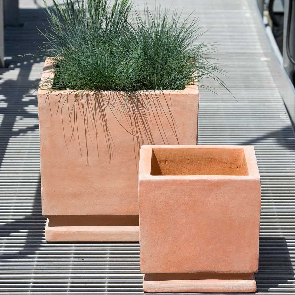 Campania International Terra Cotta Planter Set of 2 - Handcrafted Italian Flower Pots for Indoor & Outdoor Decor - Perfect for Patio, Garden, and Home Décor