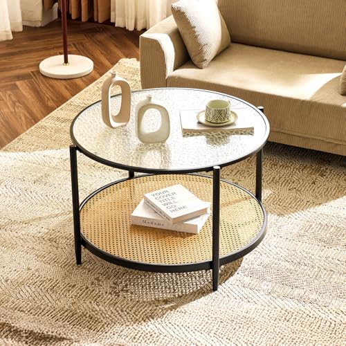Waterwave-round Rattan Black