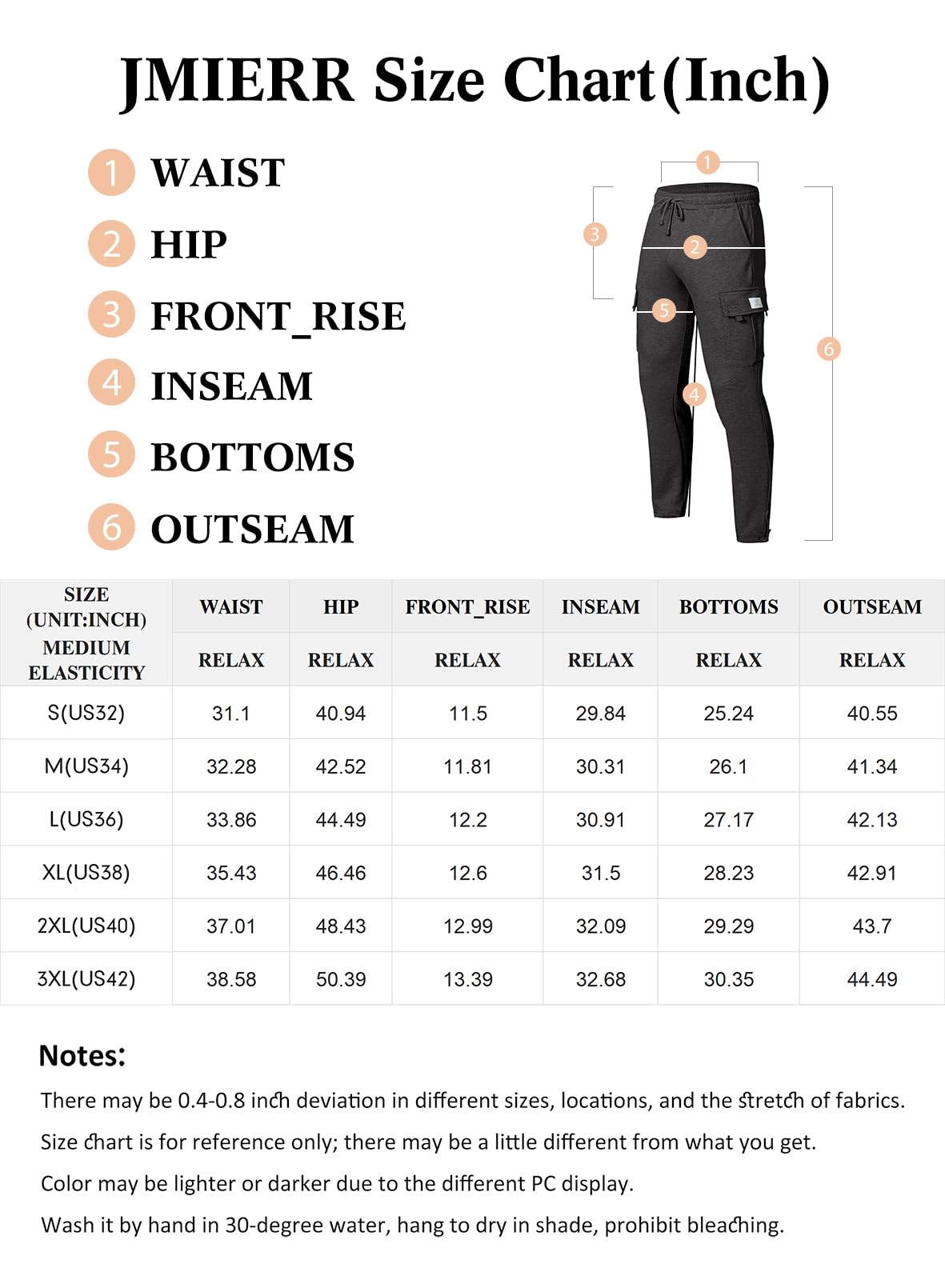 JMIERR Men's Cargo Sweatpants - Wide Leg Joggers with 5 Pockets for Athletic, Workout, Running & Casual Wear | Perfect for Gym, Outdoor Activities & Everyday Comfort