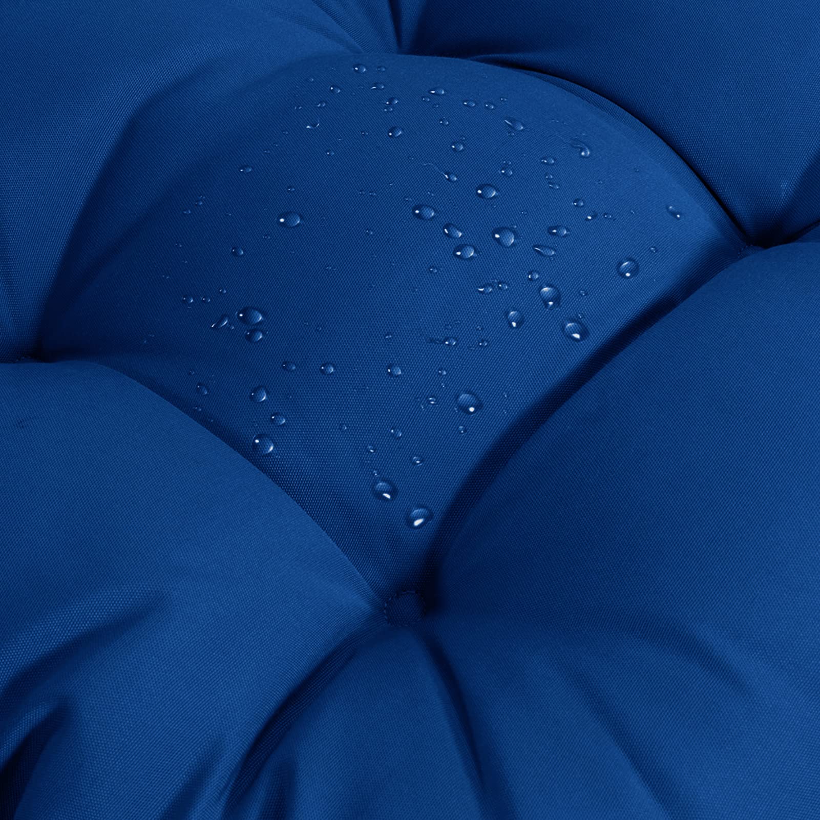 QILLOWAY High Back Chair Cushions Set of 4 - Indoor/Outdoor Tufted Replacement Seat Cushions in Royal Blue - Perfect for Patio Furniture, Dining Chairs, and Deck Loungers