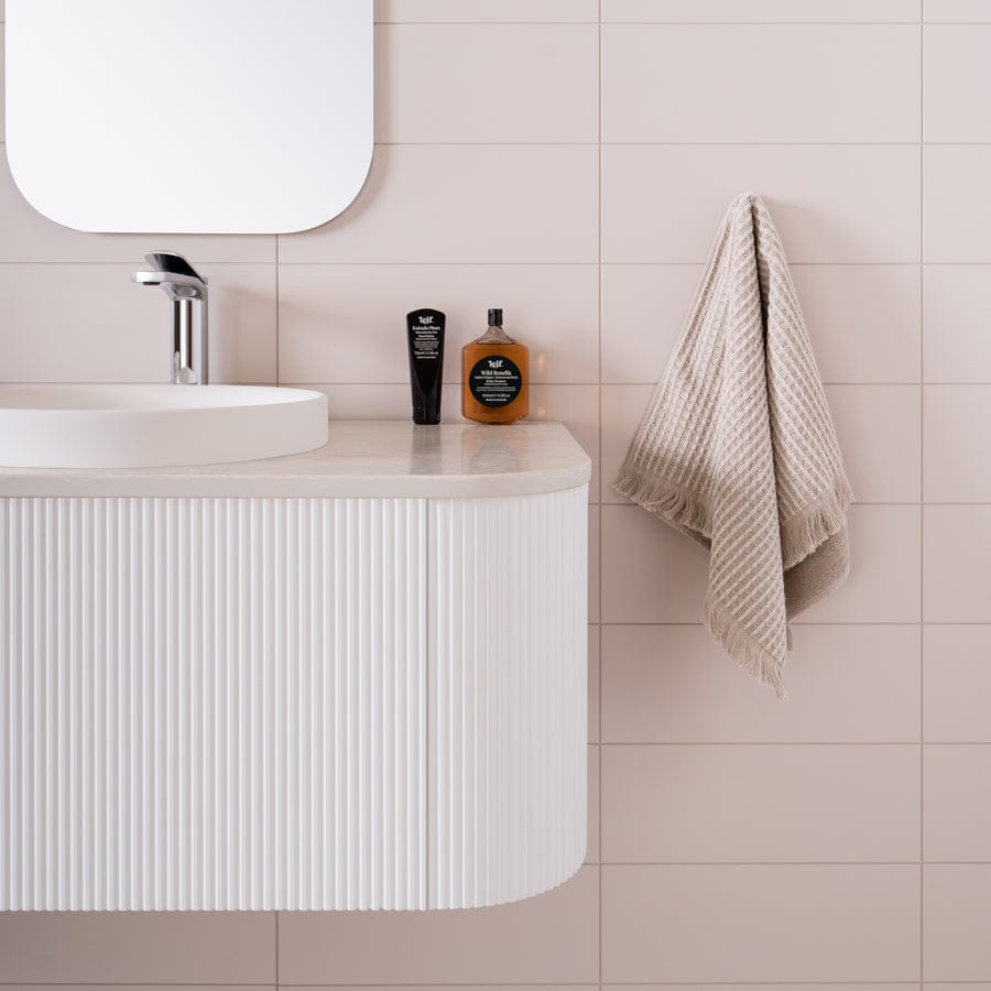 Waverley Vanity 900 Wall Mounted Bathroom Sink in Ultra White - Perfect for Modern Small Bathrooms and Powder Rooms