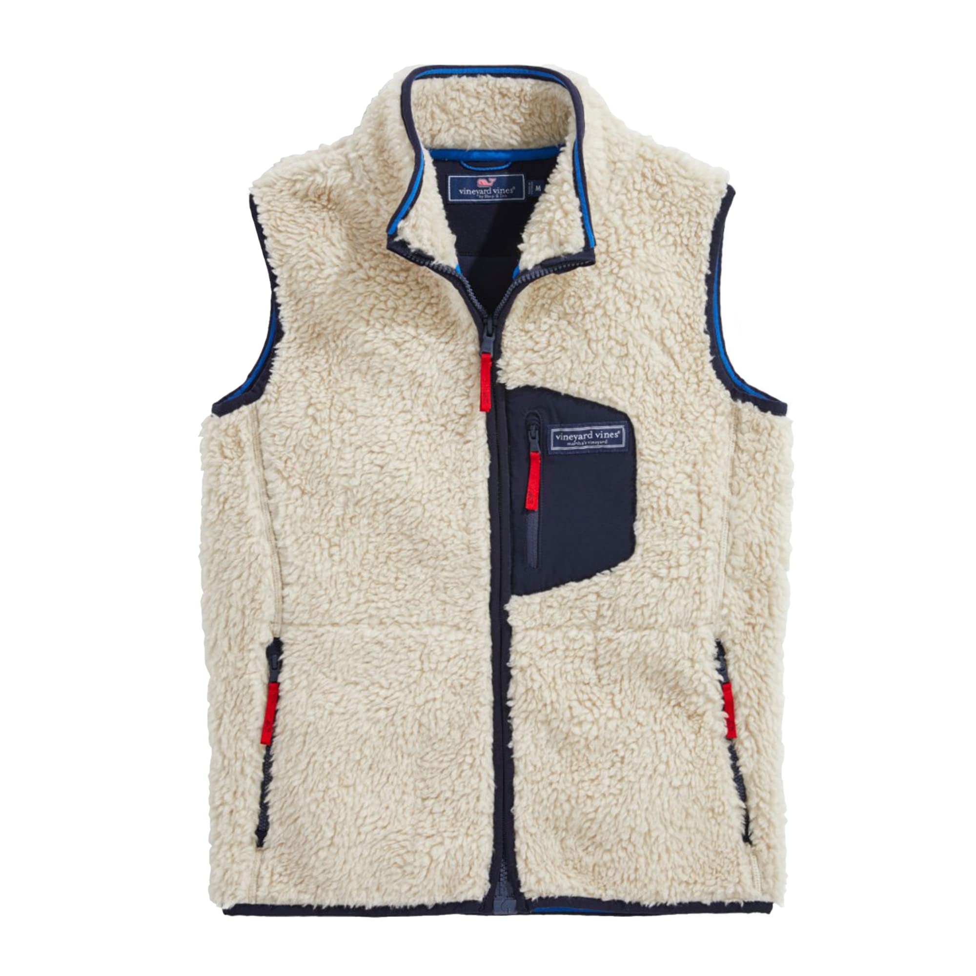 Vineyard Vines Boys Sherpa Vest for Kids - Warm Fleece-Lined Winter Vest for Outdoor Play & School - Cozy & Stylish Cold Weather Layering
