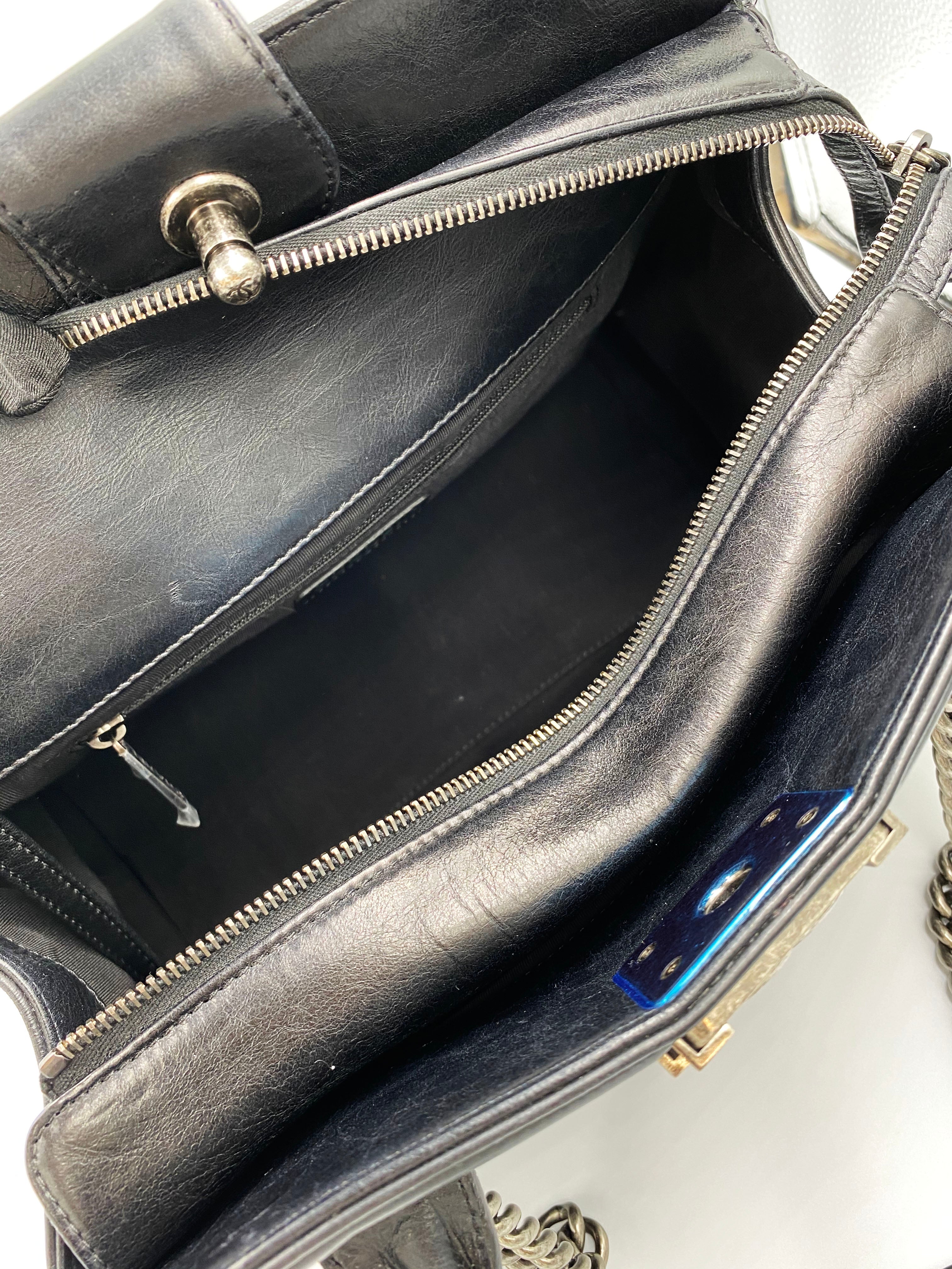 Chanel Large Boy Tote Bag in Black Calfskin Leather - Luxury Designer Handbag for Women, Perfect for Work, Travel & Everyday Use