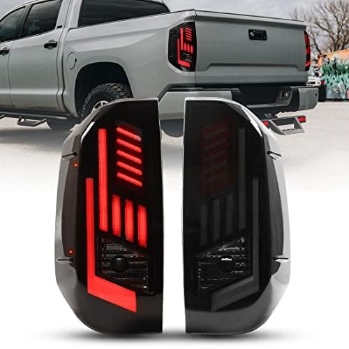 Nixon Offroad LED Tail Lights for 2014-2022 Toyota Tundra - Smoked Lens Black Housing with Sequential Turn Signal, Running Light & Brake Light | Upgrade Your Truck's Style & Safety for Night Driving & Off-Road Adventures