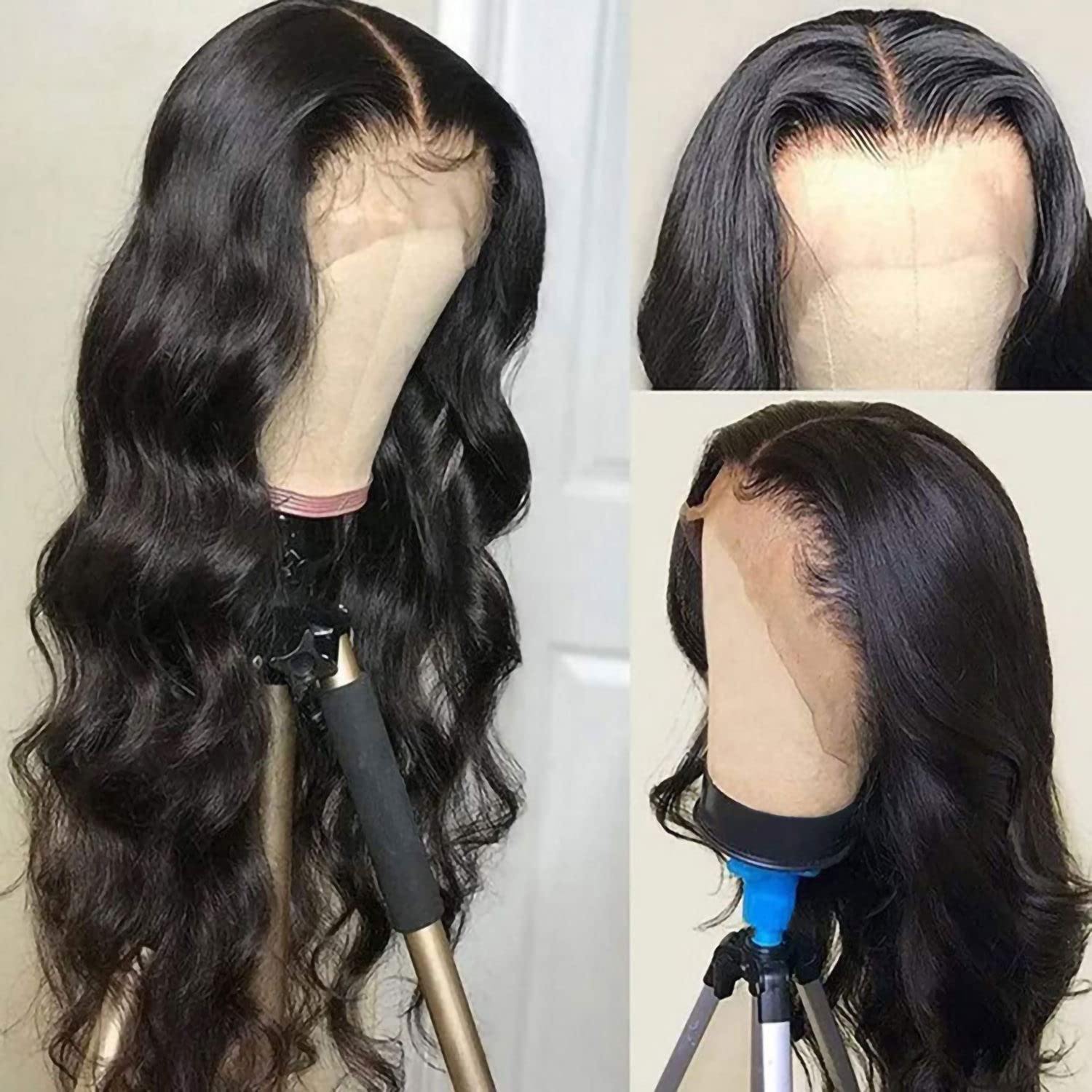 13x6 HD Lace Front Wigs Human Hair - Brazilian Body Wave Pre-Plucked Glueless Wig with Baby Hair & Natural Hairline | 150% Density 18 Inch | Perfect for Black Women, Daily Wear, Cosplay & Special Occasions