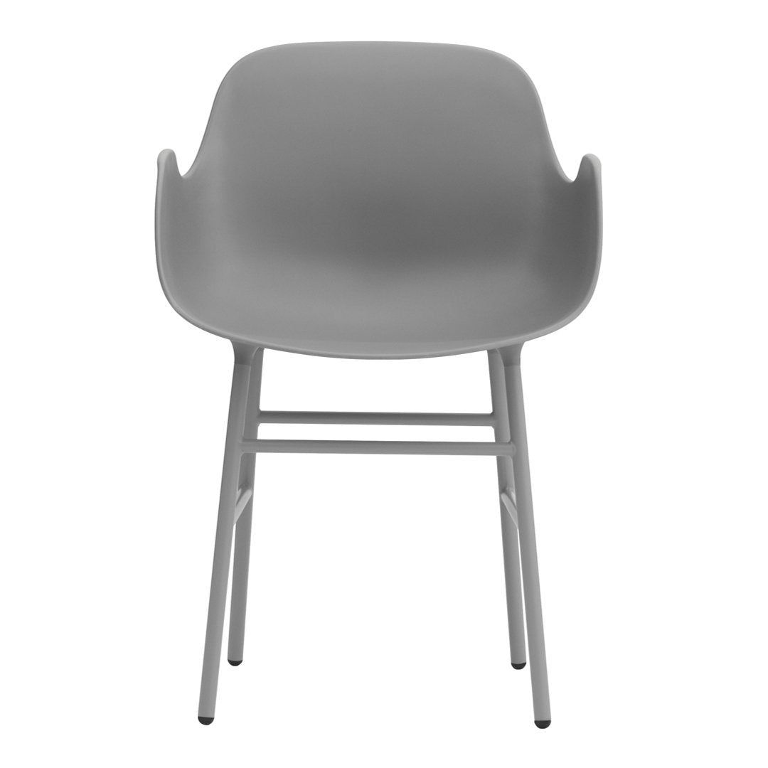 Modern Form Armchair with Sturdy Metal Legs - Perfect for Living Room, Office, or Lounge Area - Stylish & Comfortable Seating Solution