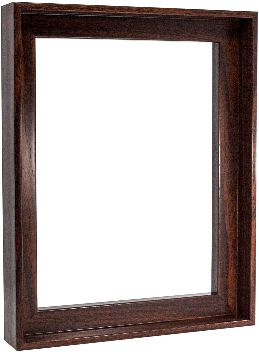 Dark Brown 24x36 Canvas Floating Frame - 1-1/4 Inch Deep Picture Frame for Wall Art Paintings & Decor | Perfect for Living Room, Bedroom, Office & Gallery Displays