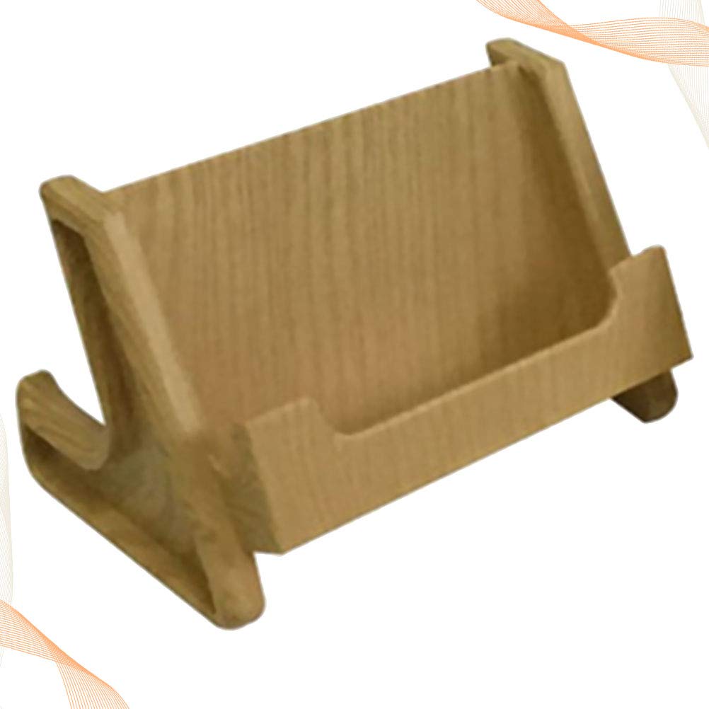 Bamboo Watch Holder Stand with Perforated Base - Wooden Phone & Watch Display Rack for Desk Decor - Perfect for Organizing Smartphones and Watches in Office or Bedroom
