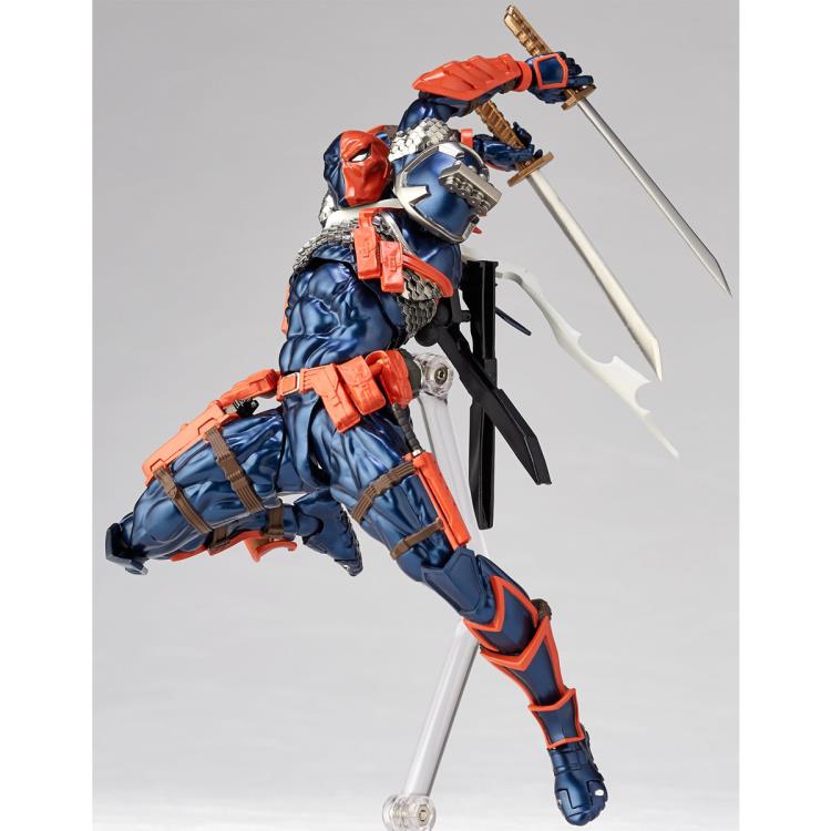 Amazing Yamaguchi Revoltech No. 011 Deathstroke Action Figure - Premium Collectible for DC Comics Fans & Display Showcase