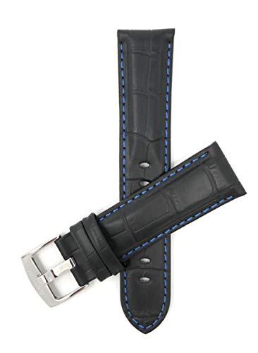 8 - Black and Blue / Silver Buckle