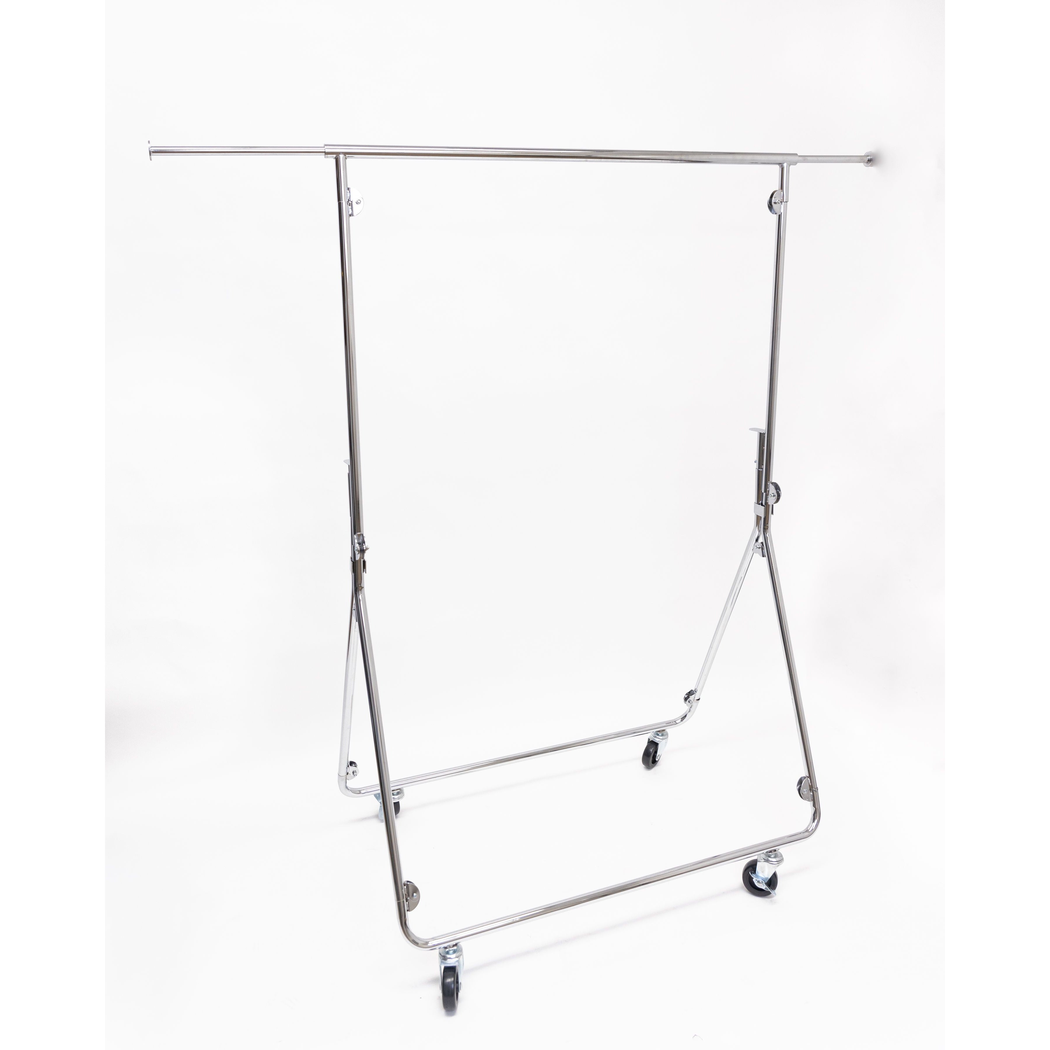 Foldable Clothes Rack - Heavy Duty Garment Rack with Wheels for Closet Organization, Laundry Room, or Retail Store Display | Space Saving Clothing Rack for Home, Dorm, or Boutique