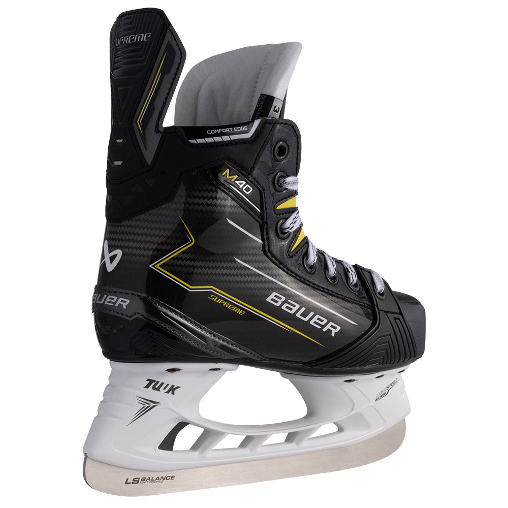 Bauer Supreme M40 Junior Ice Hockey Skates - Youth Hockey Skates for Boys & Girls - Perfect for Ice Rink Practice & Games