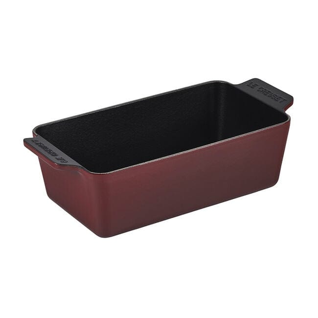 Le Creuset Signature Enameled Cast Iron Loaf Pan - 5.25 Quart, Cherry Red - Perfect for Baking Homemade Bread, Banana Bread & Meatloaf - Oven, Grill & Stovetop Safe