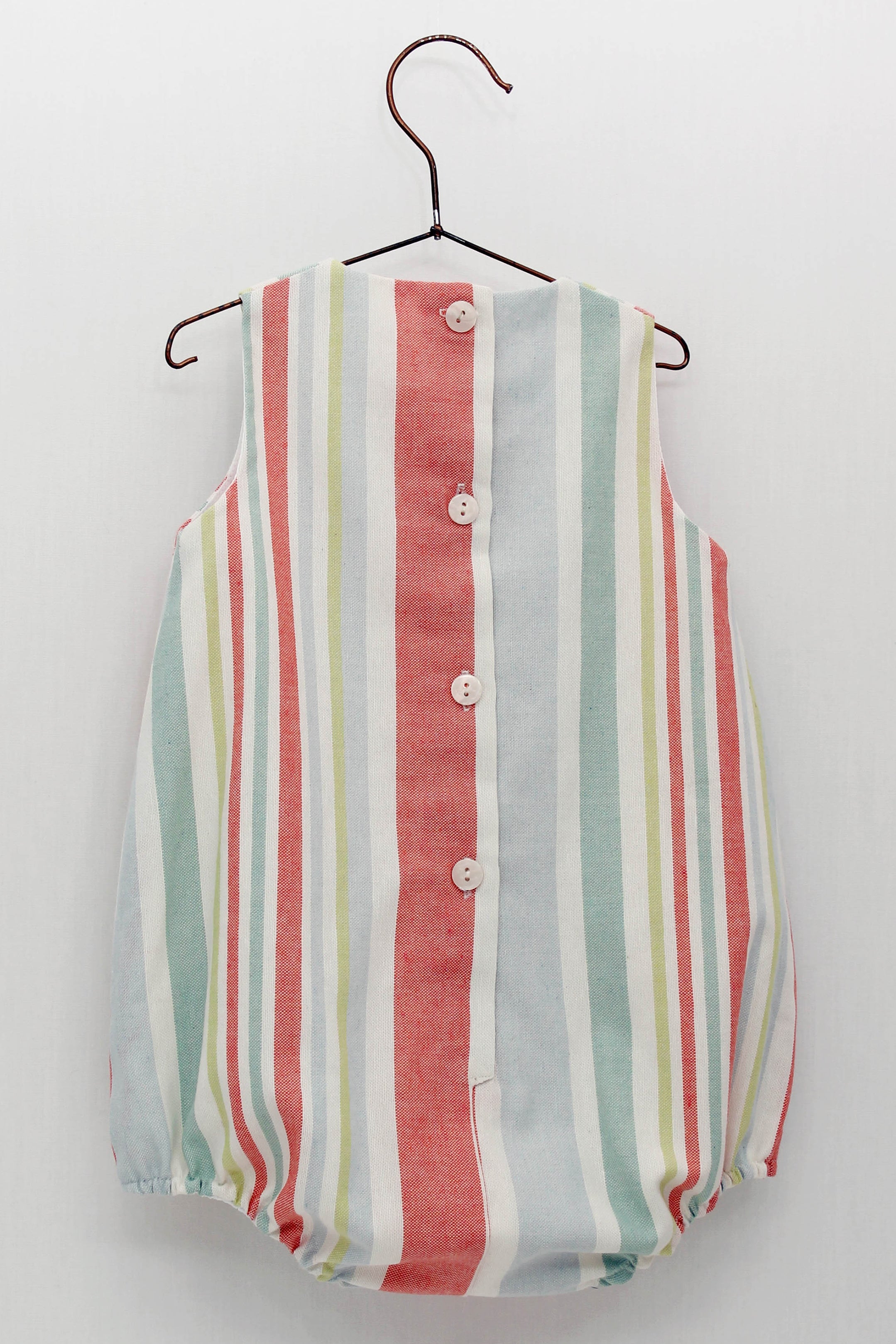 Yael Multicolored Stripe Romper - Stylish Baby Jumpsuit for Boys & Girls | Perfect for Playdates, Photoshoots & Summer Outfits