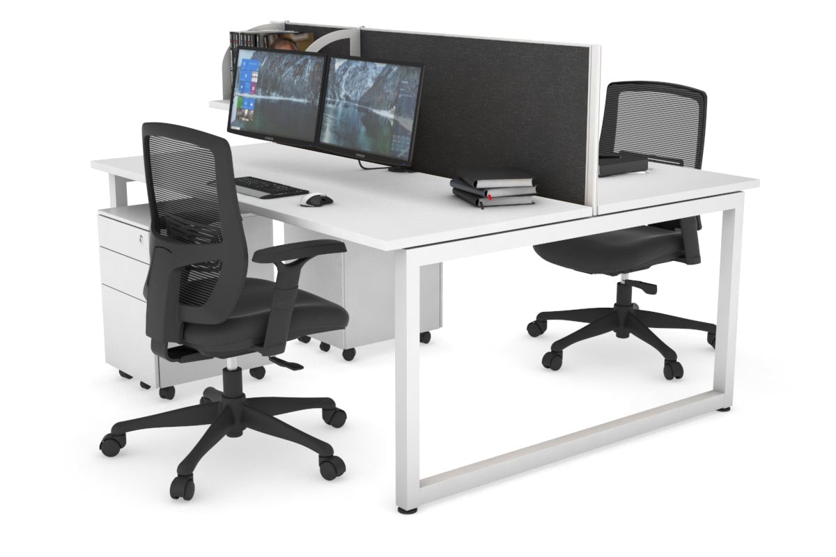Quadro Loop Legs 2 Person Office Workstation - 47.2