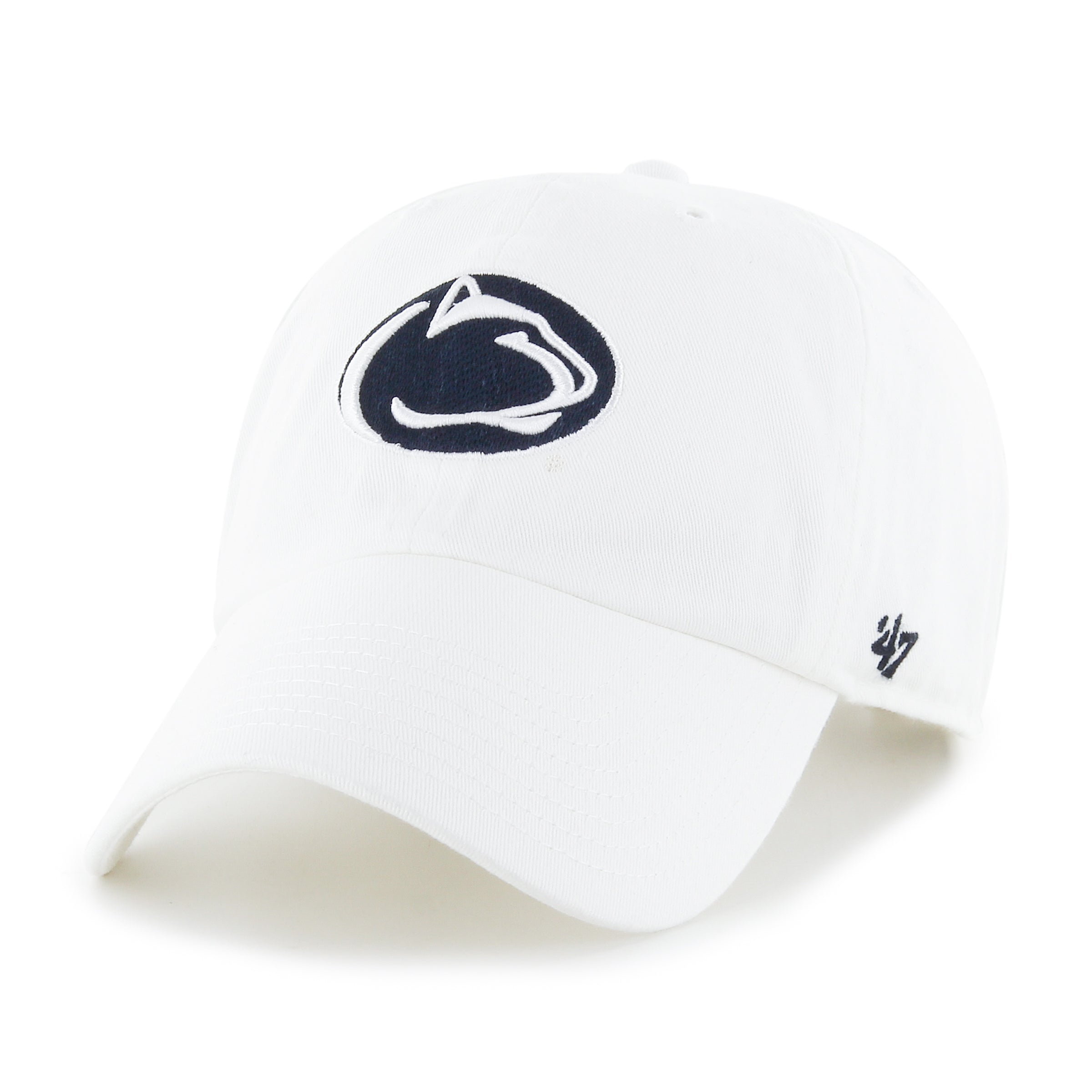 47 Brand Penn State Nittany Lions Adjustable Baseball Cap - White | NCAA Fan Gear for Football Games & Outdoor Activities