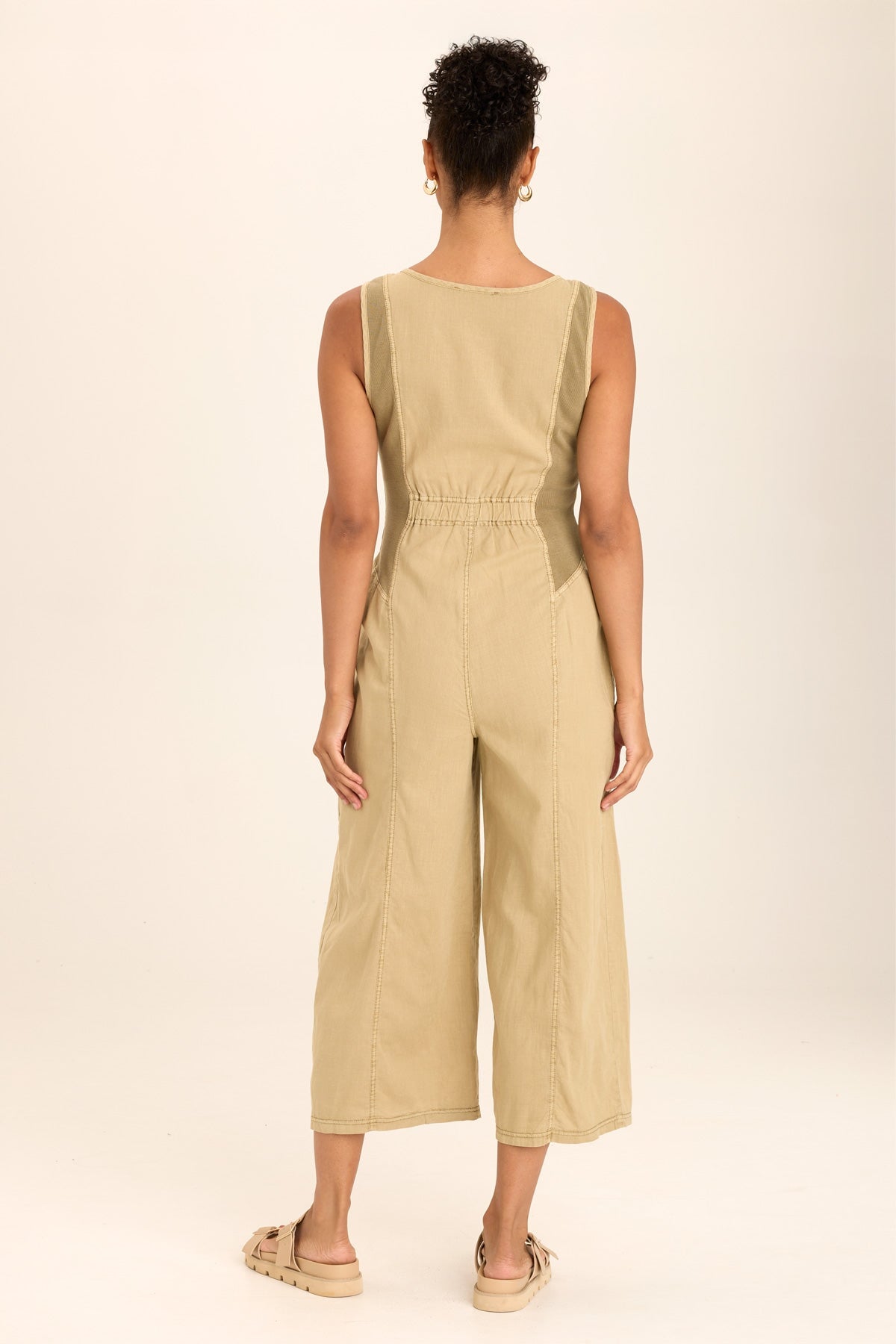 Linen Macgowan Wide Leg Cargo Jumpsuit for Women - Comfortable Stylish Overalls with Pockets | Perfect for Casual Outings, Travel & Outdoor Adventures