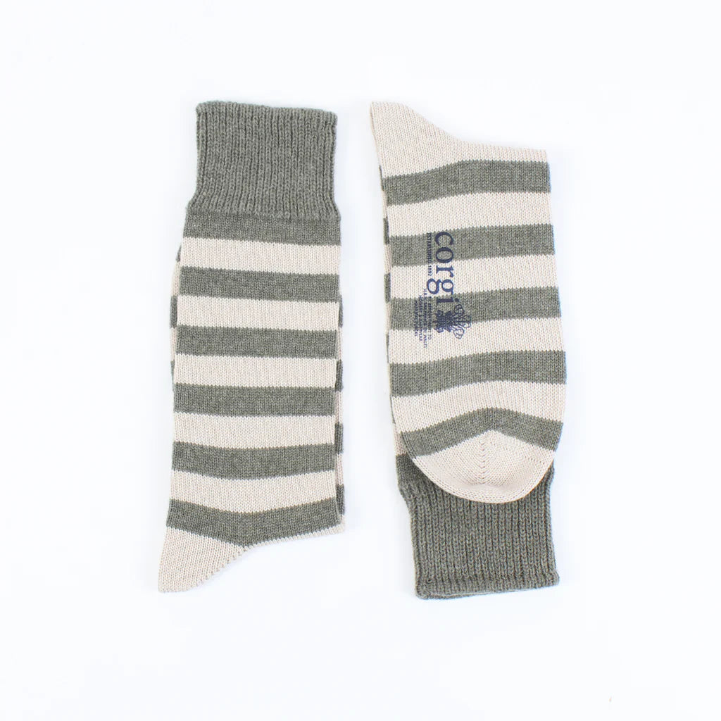 Premium Men's Striped Cashmere & Cotton Socks - Soft & Breathable Winter Socks for Business, Travel & Everyday Comfort
