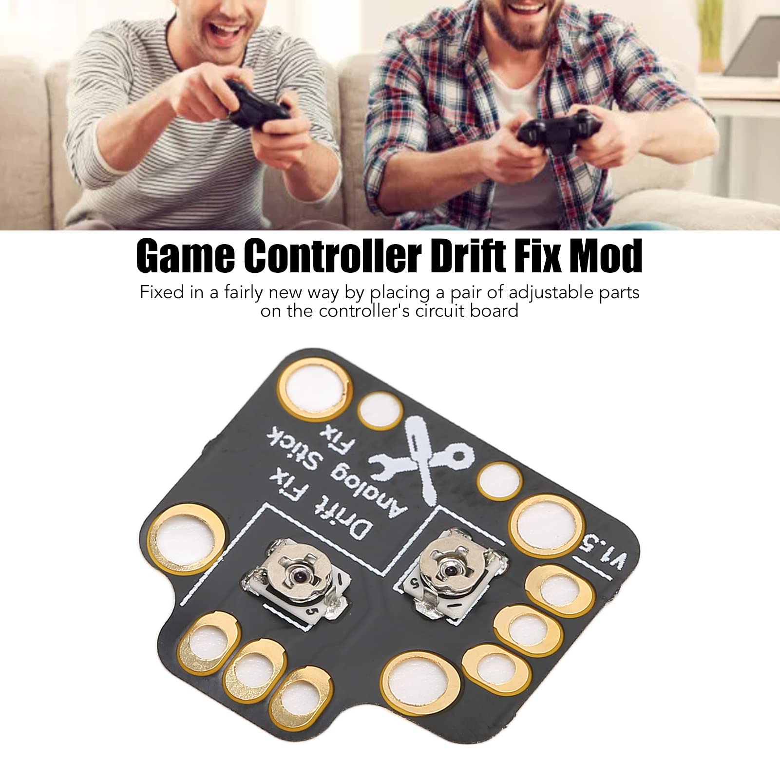 SYH&AQYE Analog Stick Drift Fix Kit - 10pcs 3D Printed Repair Parts for PS4/PS5 Controller Gamepad - Easy to Use Joystick Drift Fix Solution for Gaming Enthusiasts (Perfect for Competitive Gaming & Long Play Sessions)