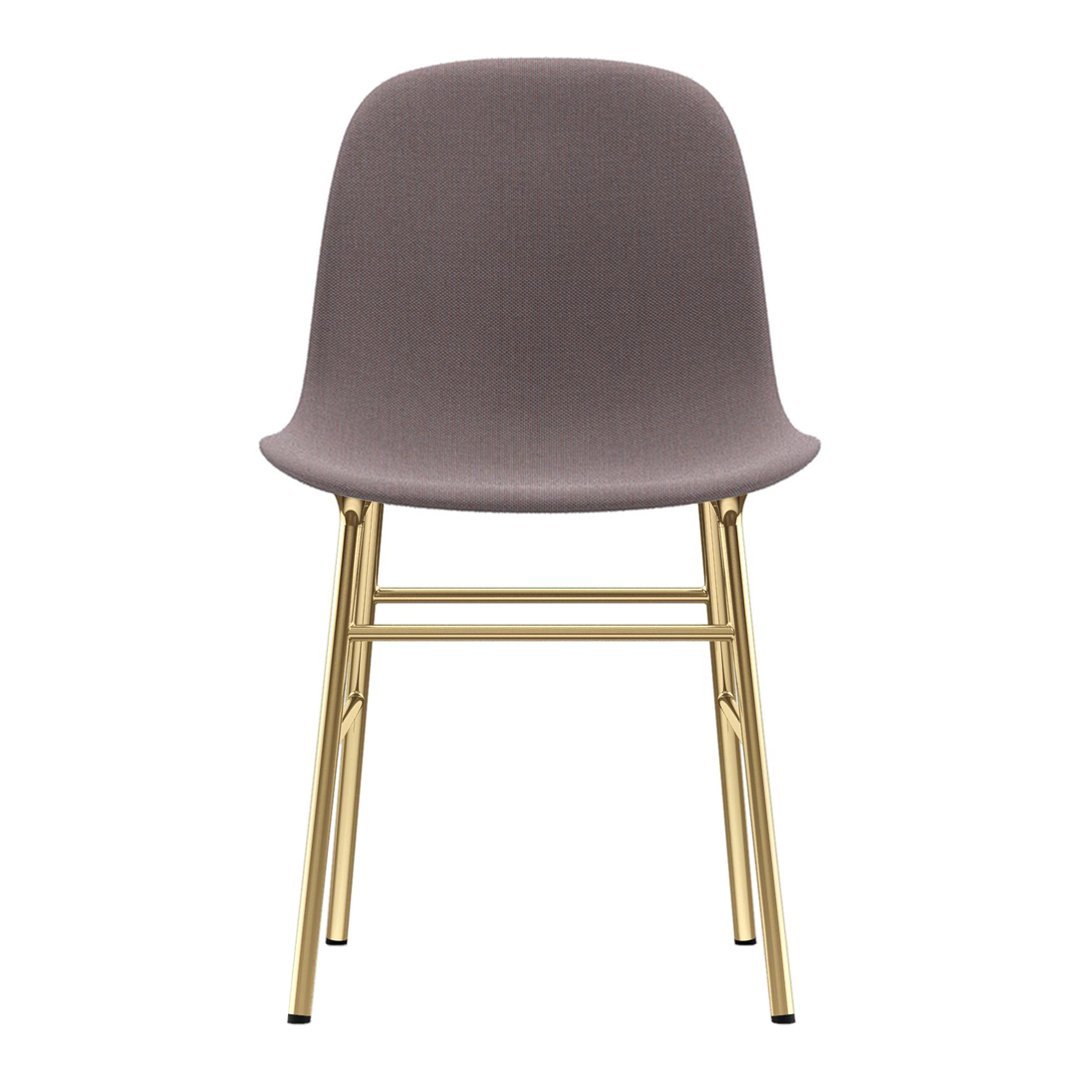 Modern Form Chair with Sturdy Metal Legs & Soft Upholstery - Perfect for Home Office, Living Room & Dining Room Decor