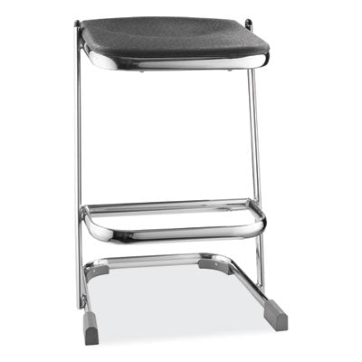NPS 6600 Series Black Elephant Z Stool - Heavy Duty Backless Bar Stool Supports 500lb - Perfect for Home Bars, Kitchen Islands & Commercial Use