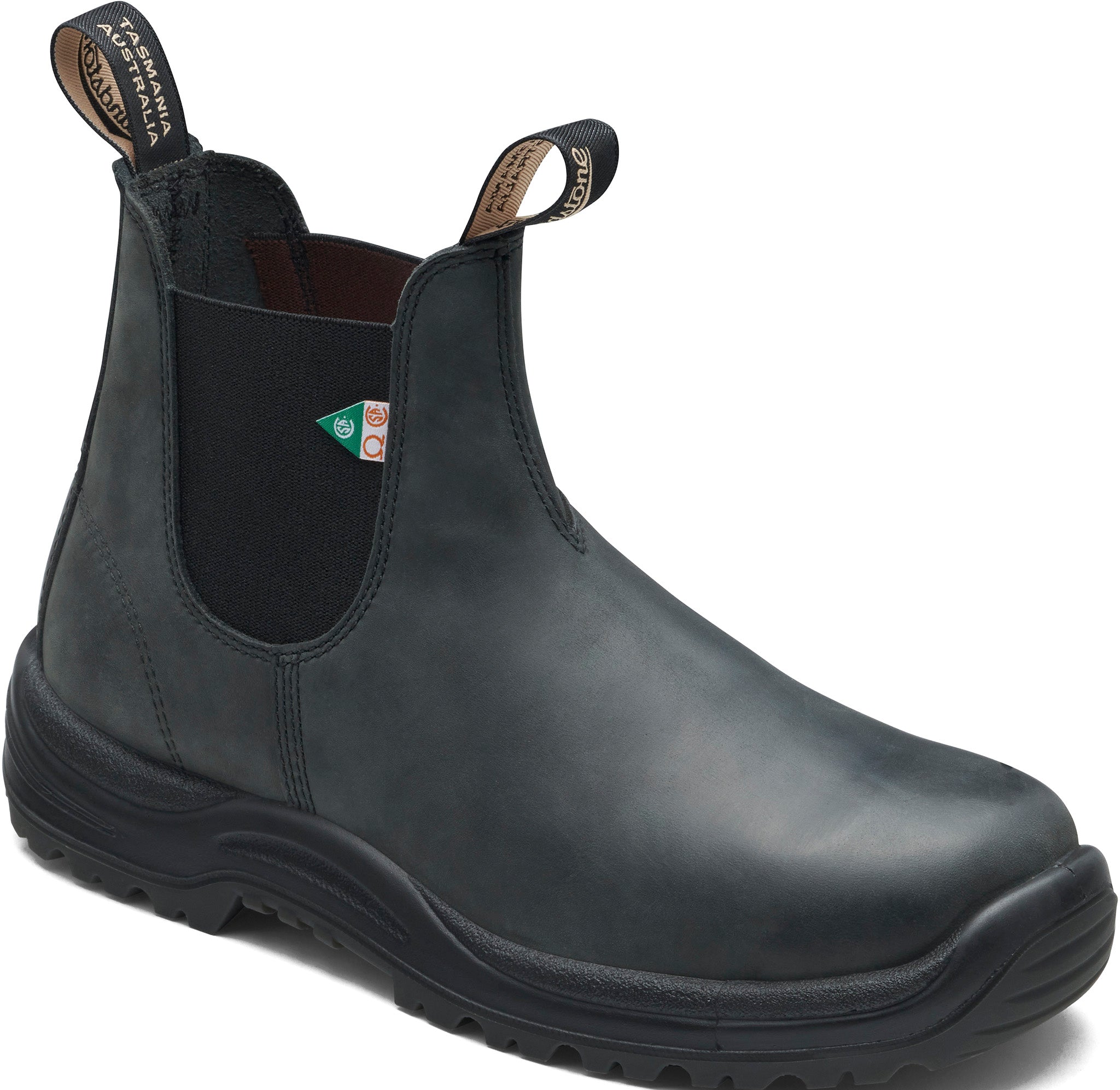 181 Work & Safety Waxy Rustic Black Boots - Unisex Waterproof Steel Toe Work Boots for Construction, Hiking & Outdoor Activities