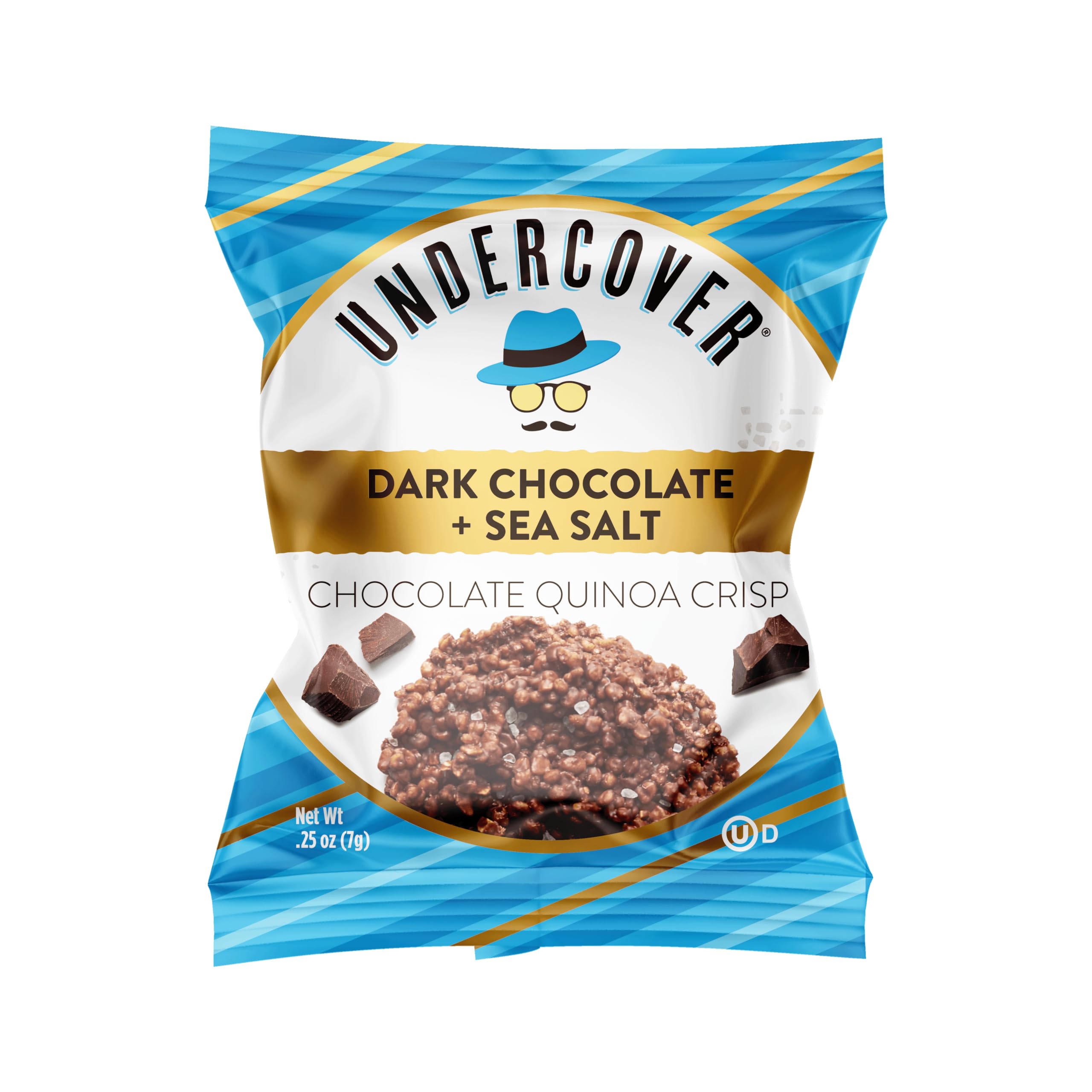 Dark Chocolate Sea Salt Quinoa Crisps - 70ct, Gluten & Nut-Free Snacks for Healthy Lifestyle