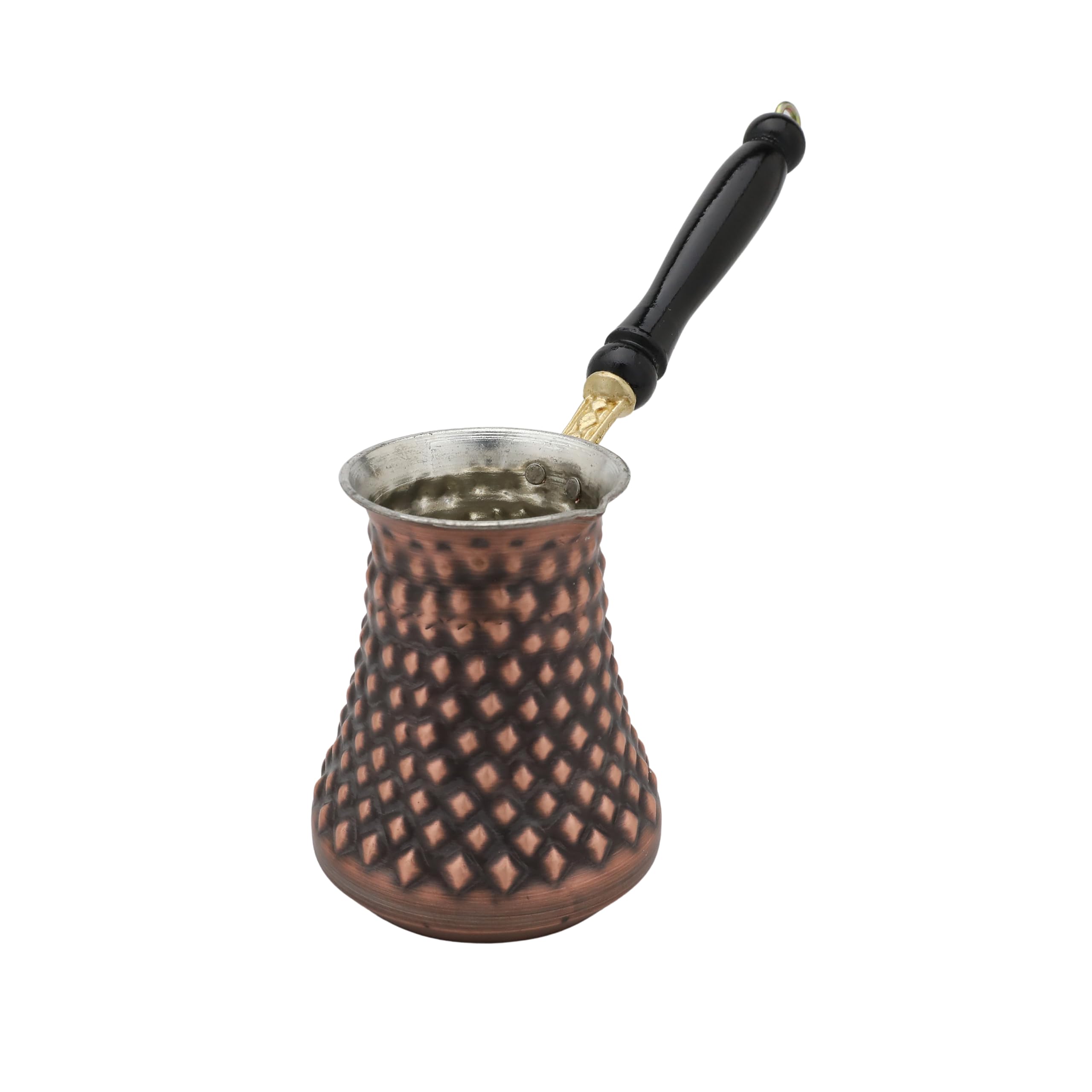 Extra Large Turkish Cezve Coffee Pot - Thickest & Largest Antique Style for Authentic Brewing - Perfect for Home, Cafe & Traditional Turkish Coffee Ceremonies