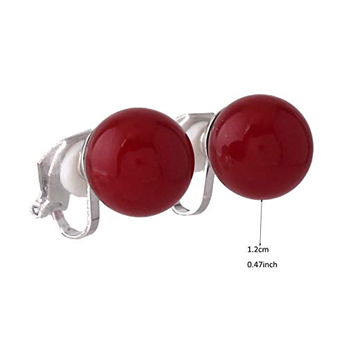 1-5 Pairs Hypoallergenic Clip On Pearl Earrings for Women - Non Piercing Fashion Jewelry Set for Parties, Weddings & Special Occasions