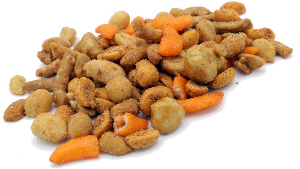 Oregon Farm Fresh Blazing Trail Sweet & Spicy Nut & Cracker Mix - Healthy Crunchy Snacks 16oz Pouch - Perfect for Game Nights, Hiking, Beer Pubs & Office Snacking