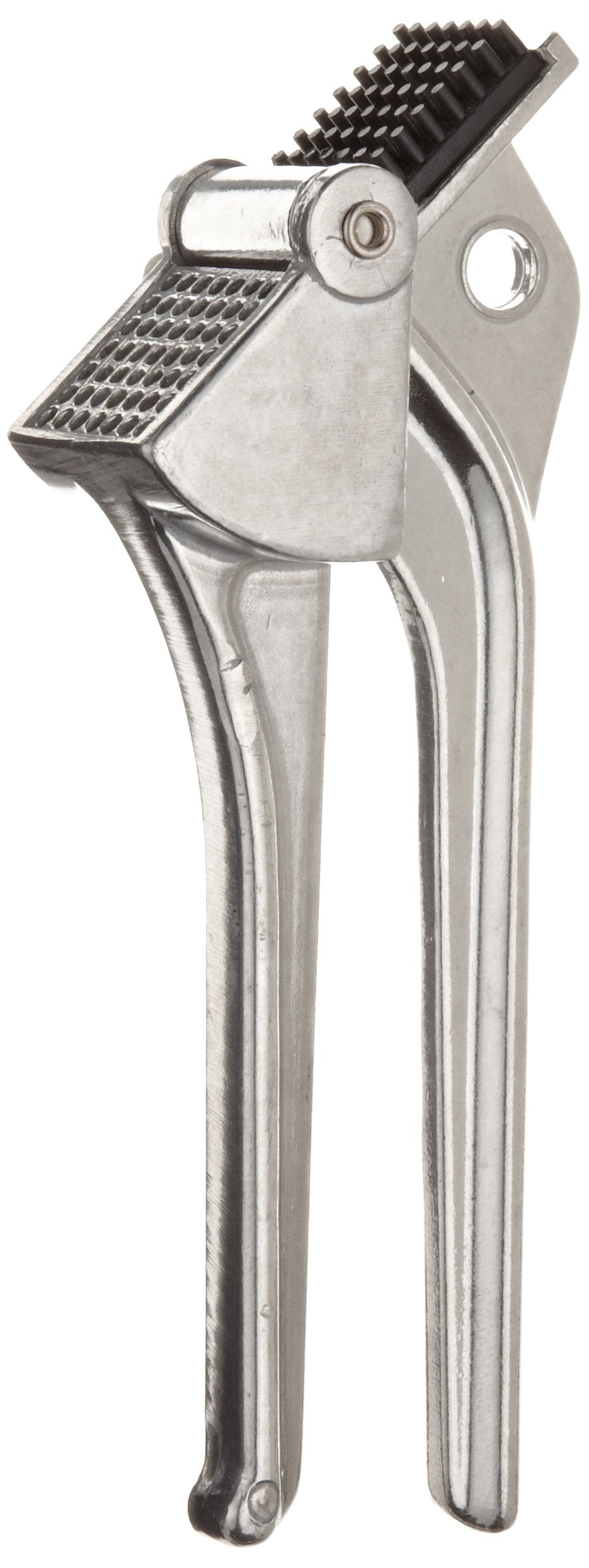 Adcraft AGP-75 Heavy Duty Die-Cast Aluminum Garlic Press with Self-Cleaning Design - Perfect for Home Cooking, Restaurants & Professional Kitchens