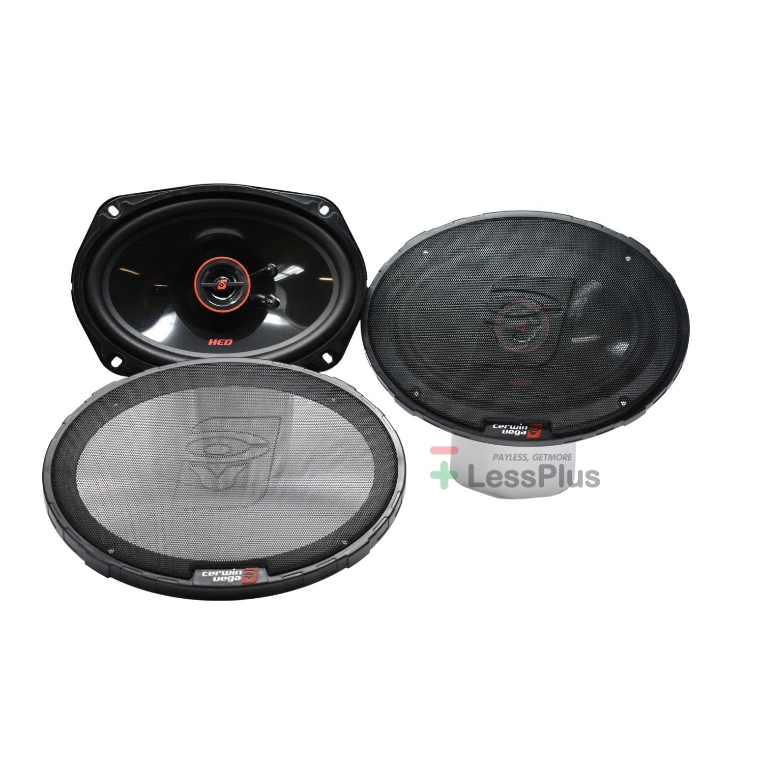 Cerwin Vega H7692 6x9 Inch 400W Max 2-Way Coaxial Car Speakers - 55W RMS Power, High Performance Audio for Cars, Trucks & SUVs - Perfect for Upgrading Factory Sound Systems