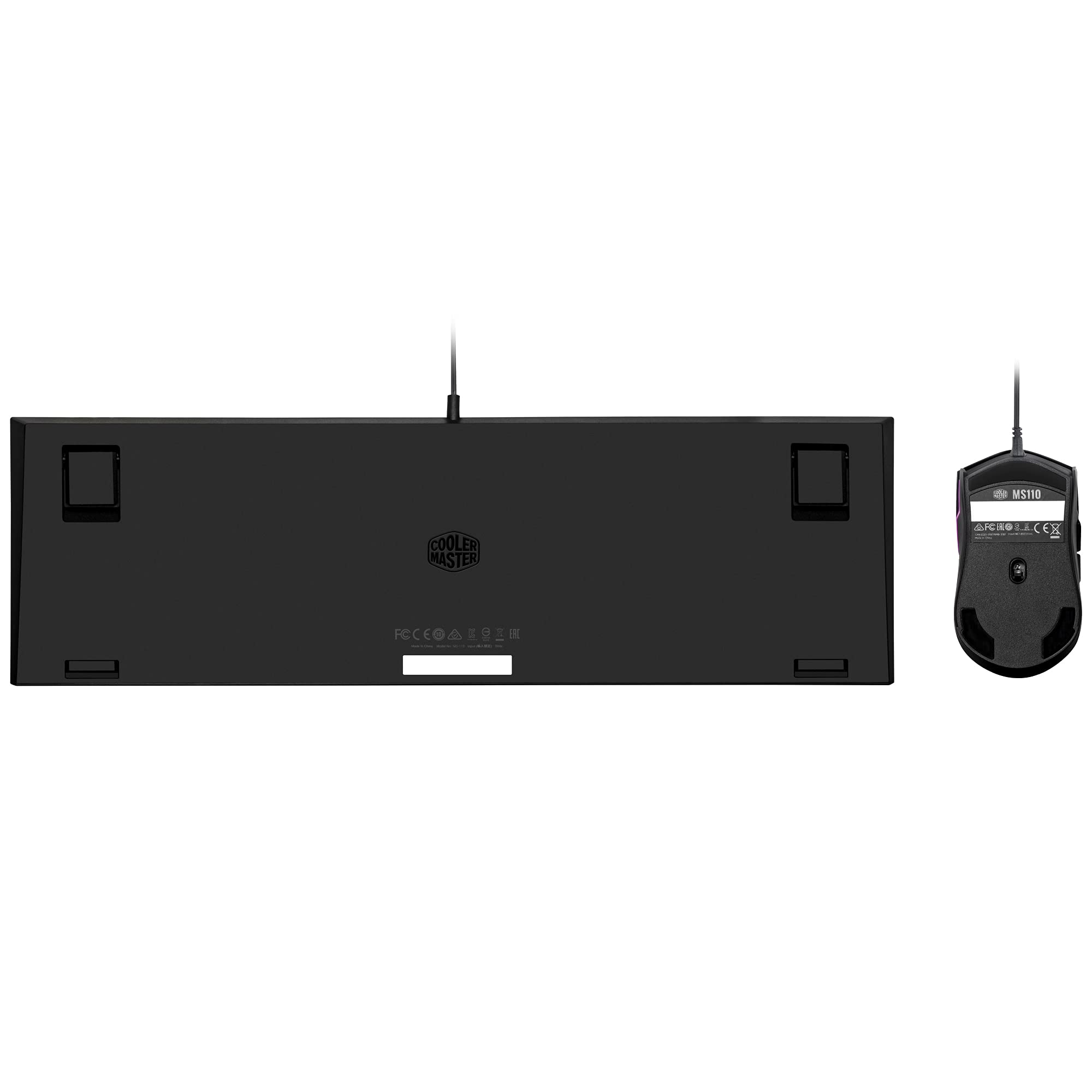 Cooler Master MS110 RGB Gaming Keyboard and Mouse Combo - Linear Mechanical Switches, 26 Anti-Ghosting Keys, On-Board Controls, 4 DPI Settings - DE Layout QWERTZ - Perfect for PC Gaming and Office Work