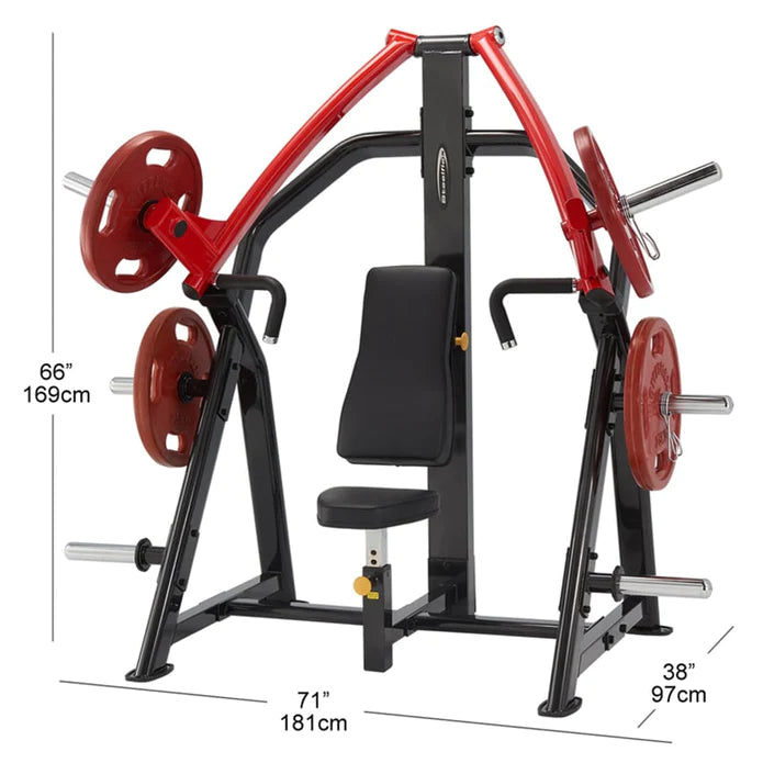 Steelflex PSIP Adjustable Incline Chest Press Machine - Home Gym Strength Training Equipment for Upper Body Workouts | Perfect for Home & Commercial Gyms, Fitness Enthusiasts