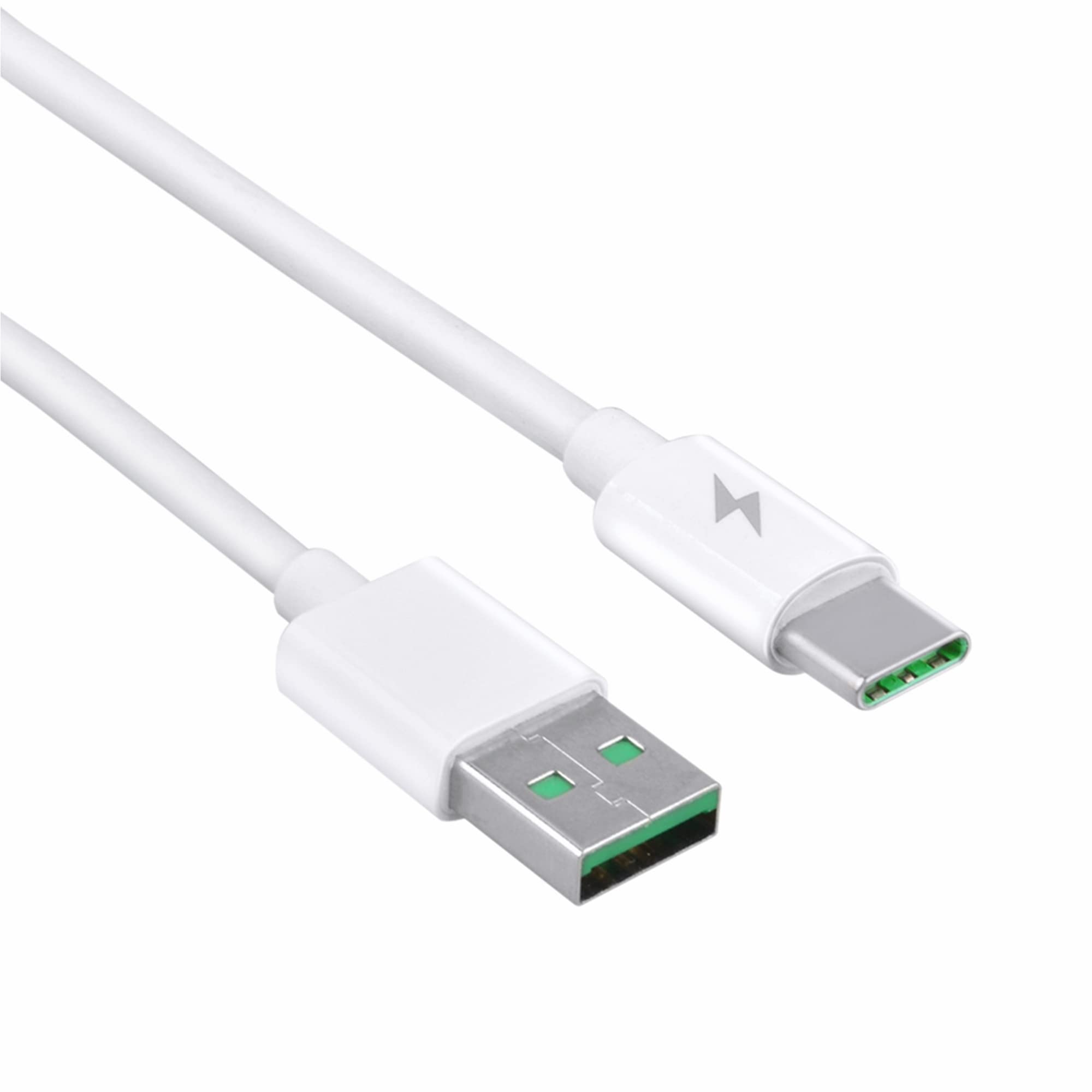 CJP-Geek 3.3ft White 5A Fast Charging USB-C Cable - Compatible with LG K10/K4/K7/K8/Leon/Lucid/Mach/Nexus 4/5/5X - High Speed Data Sync & Power Delivery - Perfect for Home, Office & Travel Charging