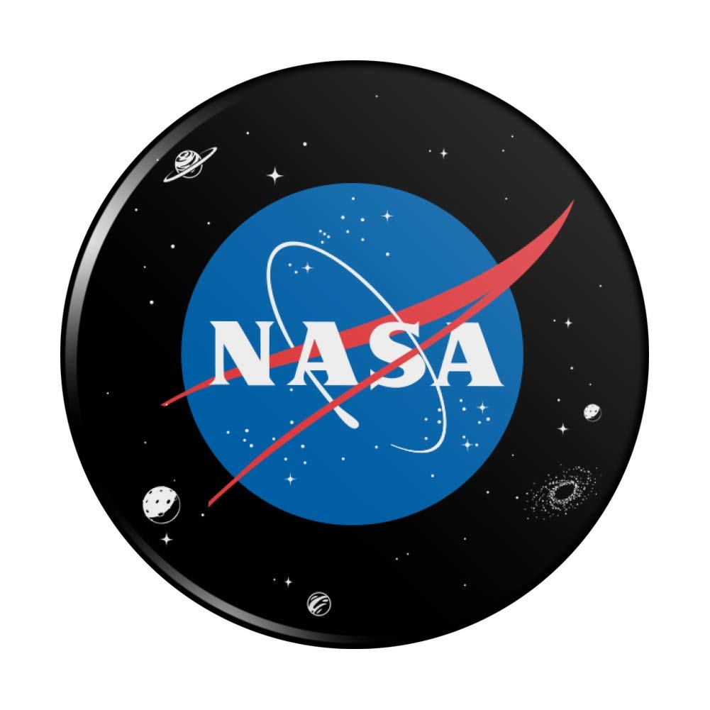 NASA Official Meatball Logo Refrigerator Magnet - Strong Kitchen Fridge Locker Decorative Button Magnet for Home, Office, Dorm & Gifts (Space Enthusiast Collection)