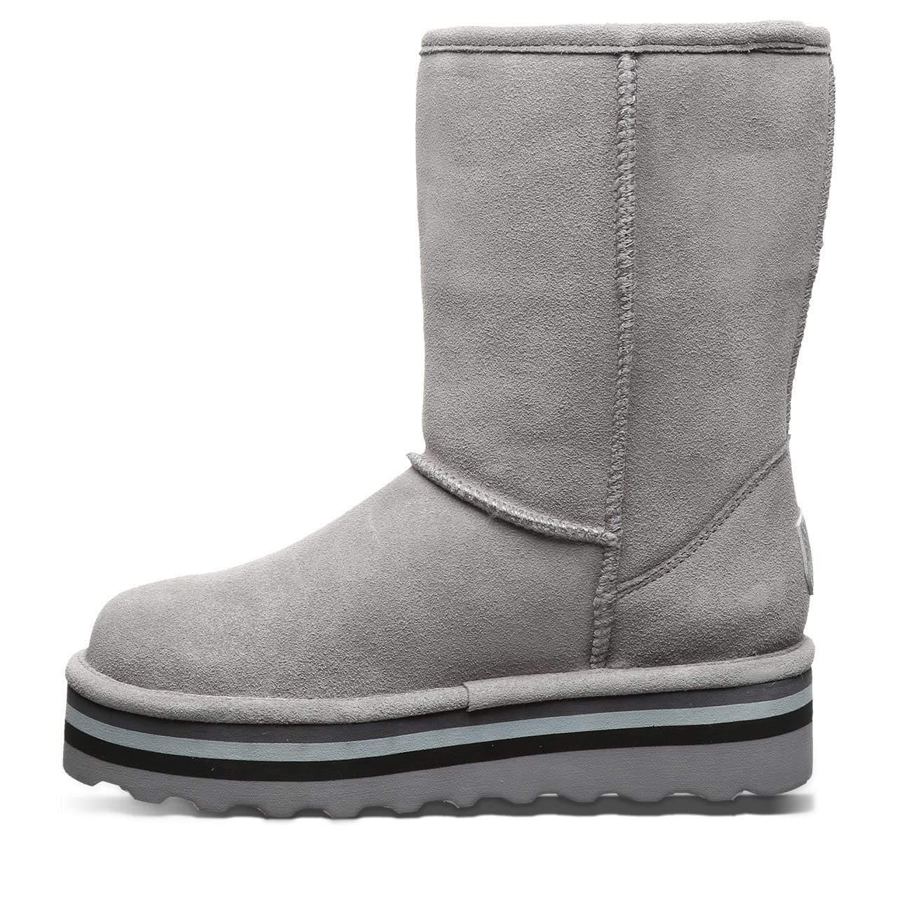 BEARPAW Women's Retro Elle Suede Slip-On Winter Boots - Classic Comfortable Ankle Booties for Women in Multiple Colors | Perfect for Casual Outfits, Winter Walking & Cold Weather Fashion