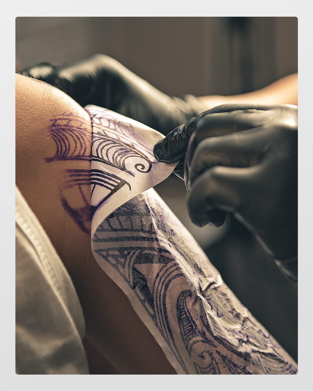 Phomemo Tattoo Transfer Paper - 100 Sheets A4 Size Thermal Stencil Paper for Professional & DIY Tattoo Artists | Compatible with M08F Printer & Tattoo Supplies | Perfect for Tattoo Studios, Home Practice & Temporary Tattoo Designs