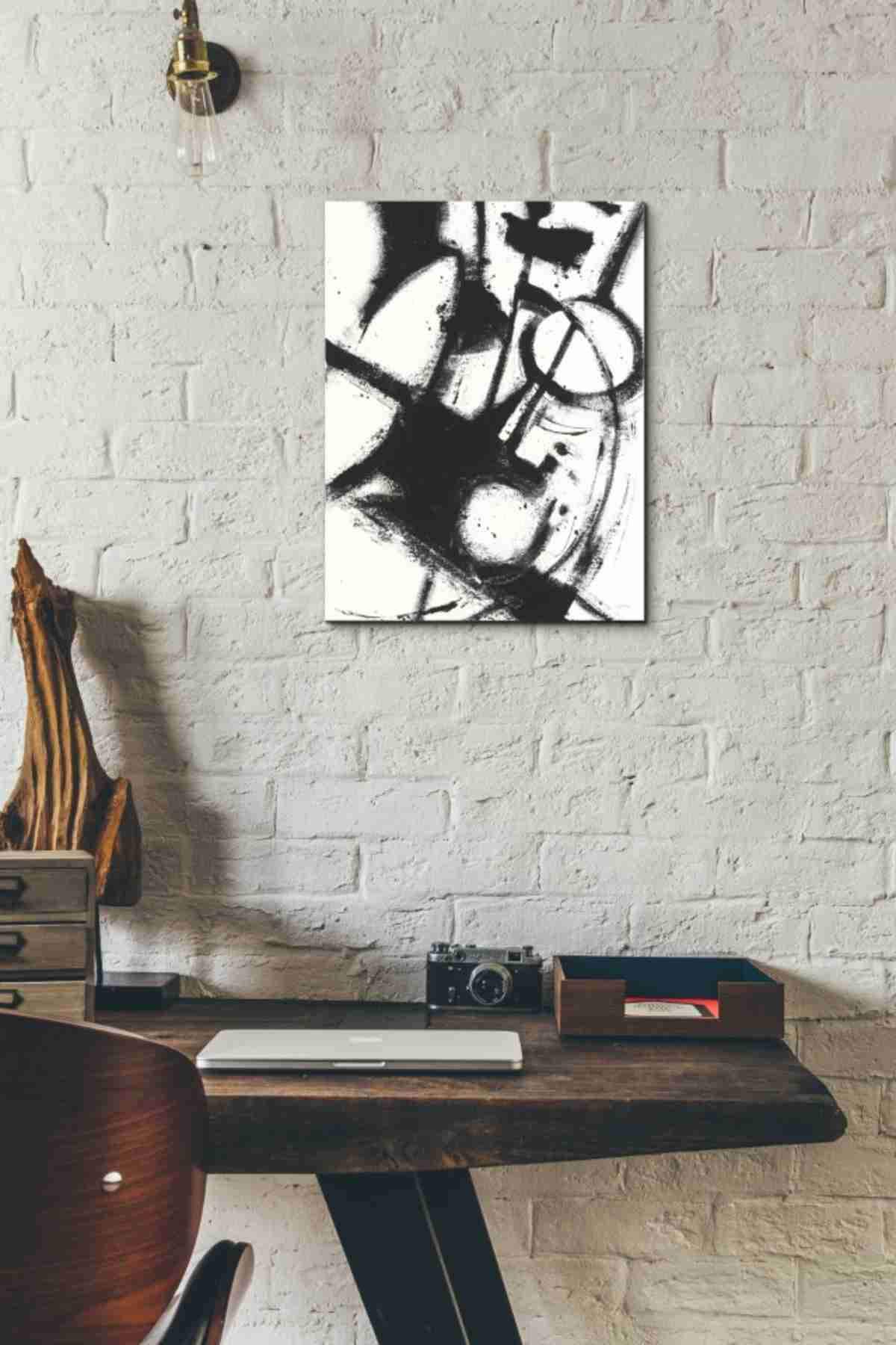 Expression Abstract II White Crop by Shirley Novak - 12