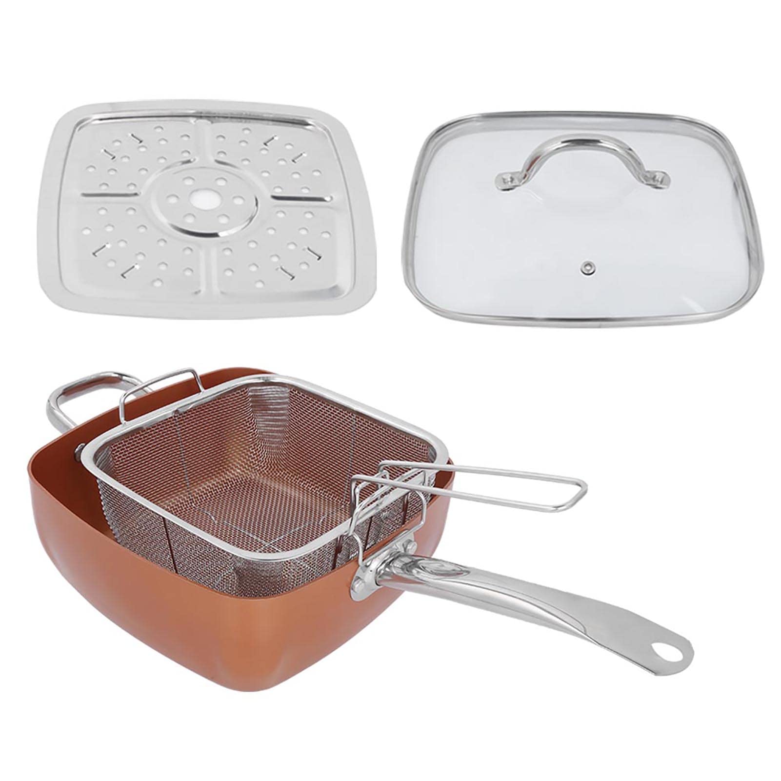 Non-Stick Frying Pan & Stew Pot Set - Multi-Functional Cookware for Frying, Sautéing, Boiling & Soup Making | Perfect for Home Kitchen, Camping & Outdoor Cooking